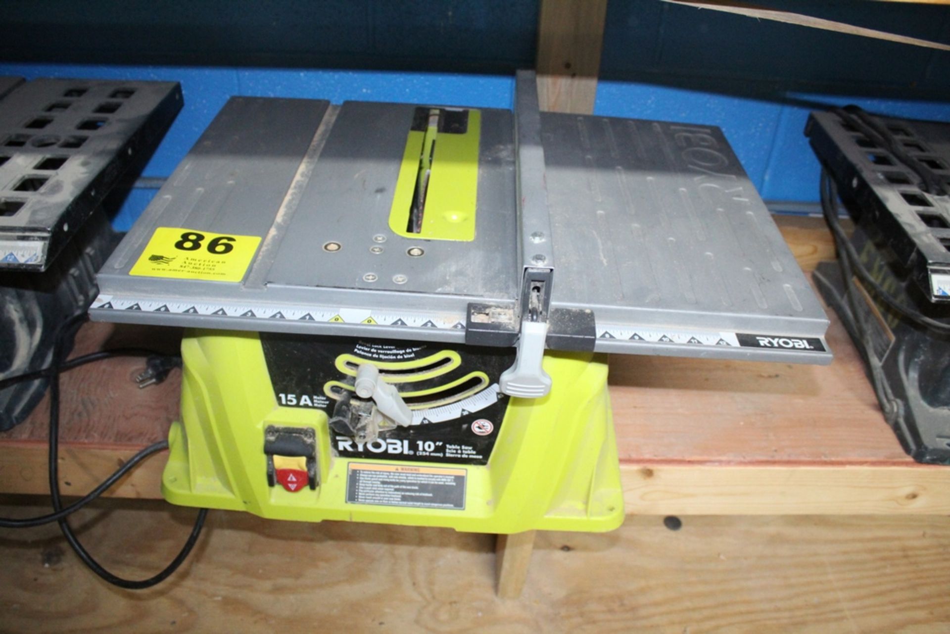 RYOBI MODEL RTS10G 10" CONTRACTORS TABLE SAW