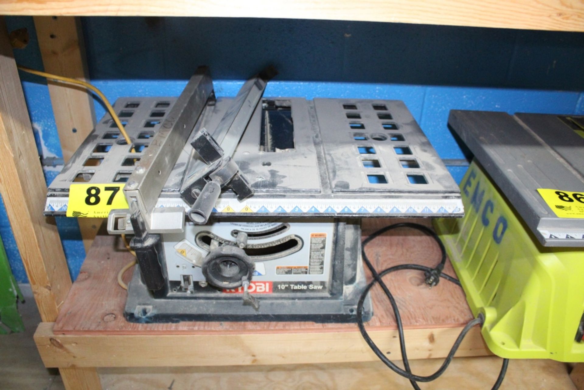 RYOBI MODEL BTS10 10" CONTRACTORS TABLE SAW