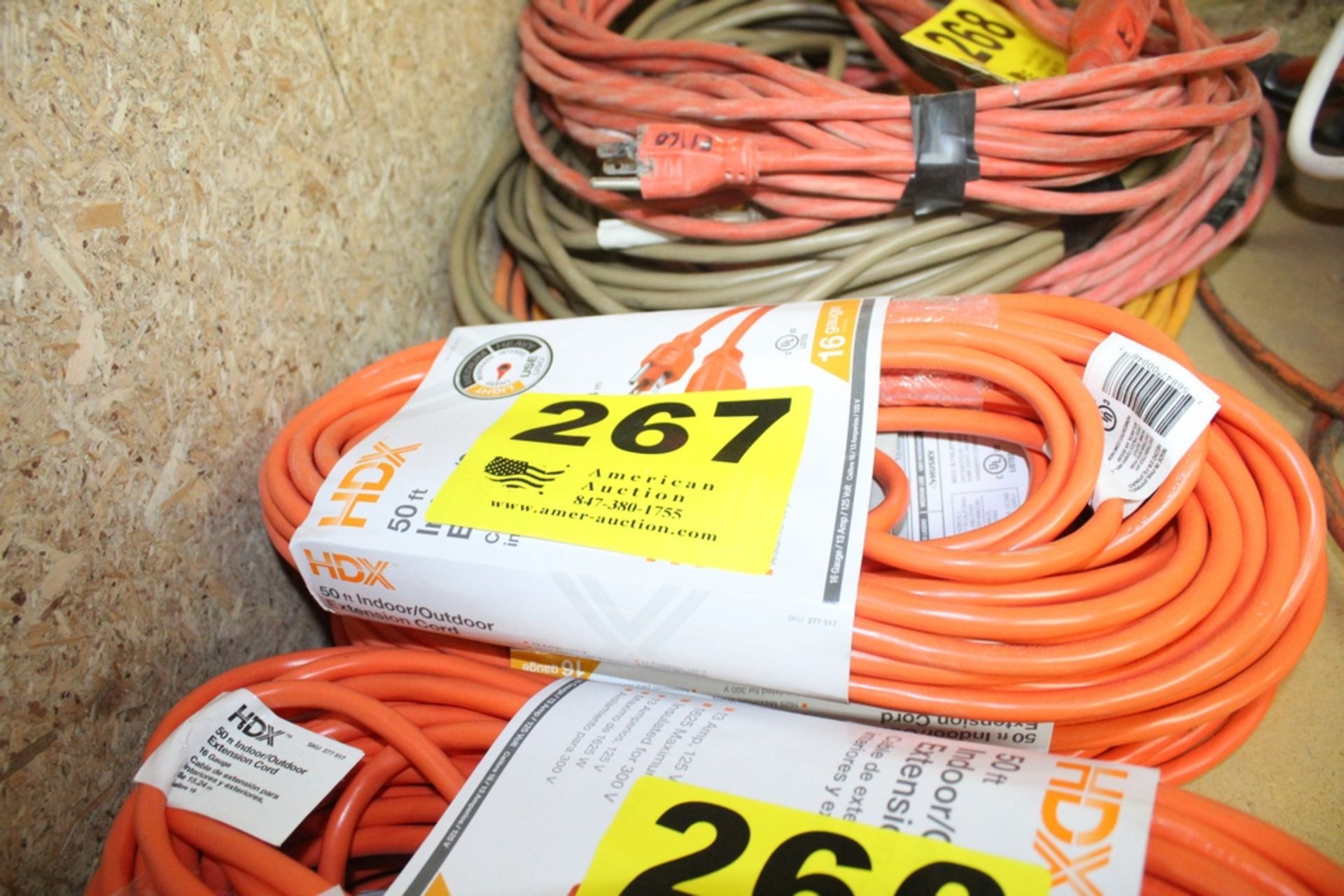 (3) HDX 50' INDOOR/OUTDOOR EXTENSION CORDS