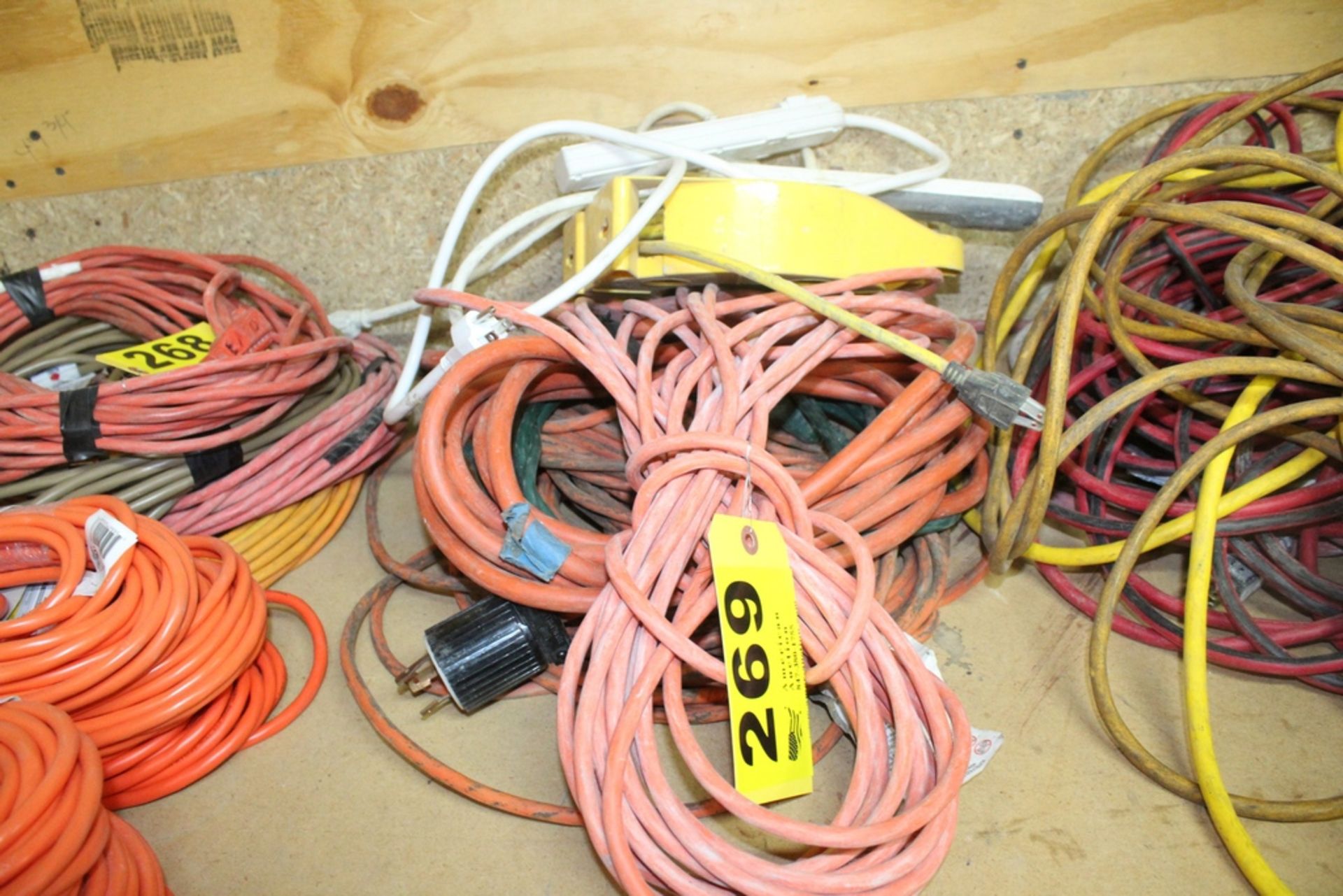(4) ASSORTED EXTENSION CORDS AND POWER STRIPS