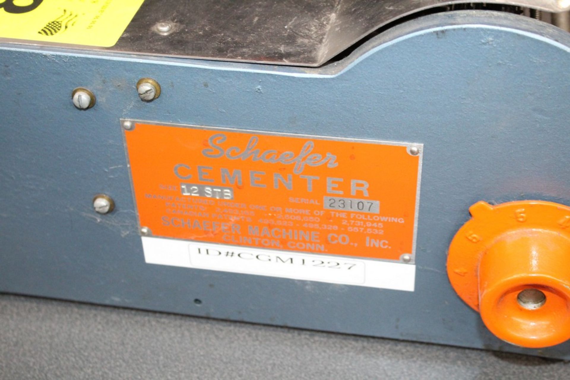 SCHAEFER MODEL 12-STB LABEL CEMENTER - Image 3 of 3