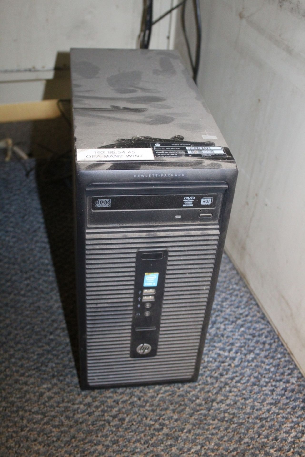 HP 280G MT BUSINESS PC WITH DELL FLATSCREEN MONITOR, KEYBOARD AND MOUSE - Image 2 of 2