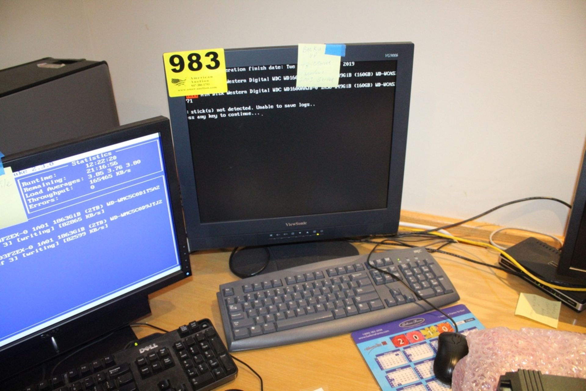 DELL OPTIPLEX GX260 DESKTOP COMPUTER WITH VIEWSONIC 18" FLATSCREEN MONITOR, KEYBOARD AND MOUSE