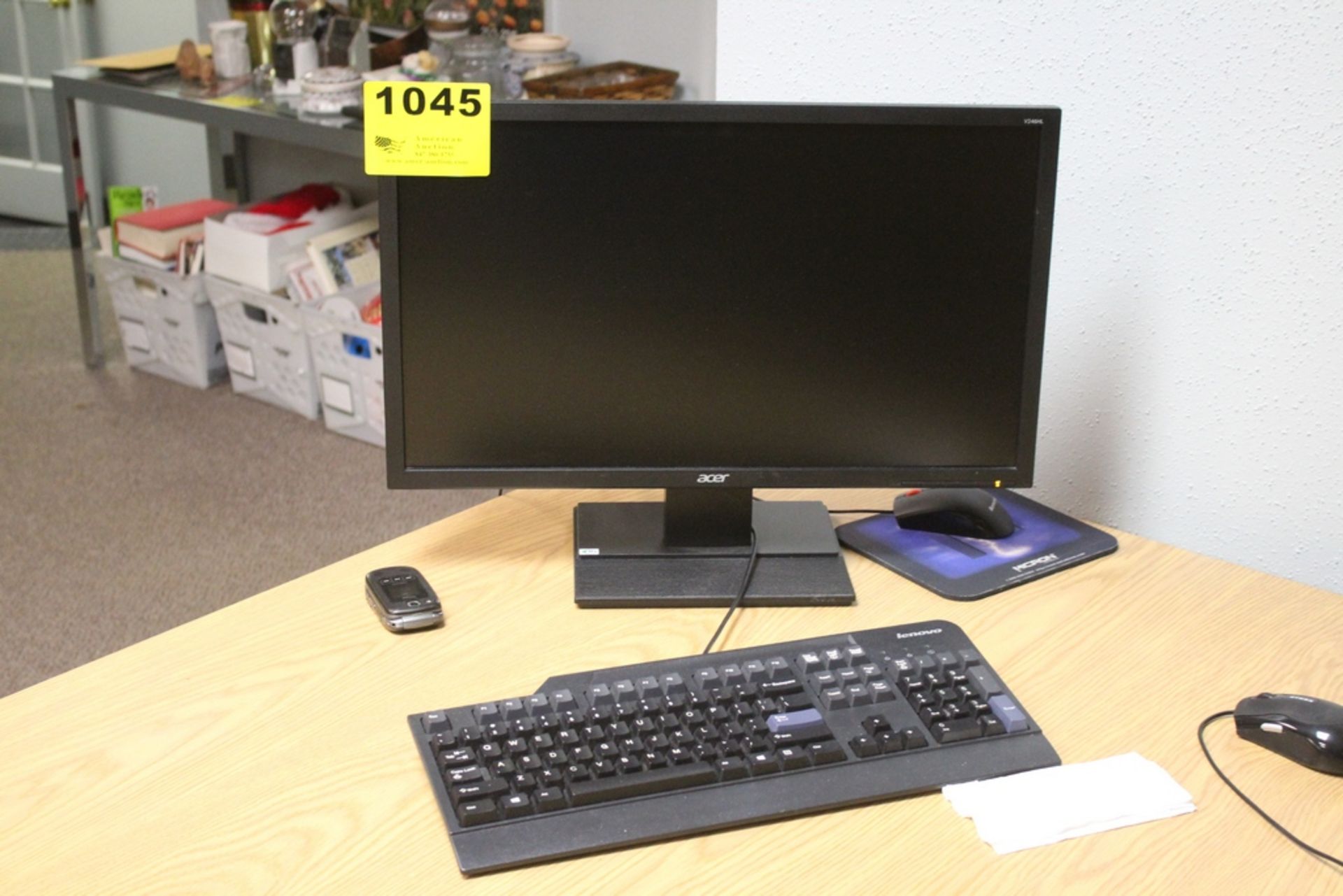 (3) ACER FLATSCREEN MONITORS WITH KEYBOARDS AND MICE