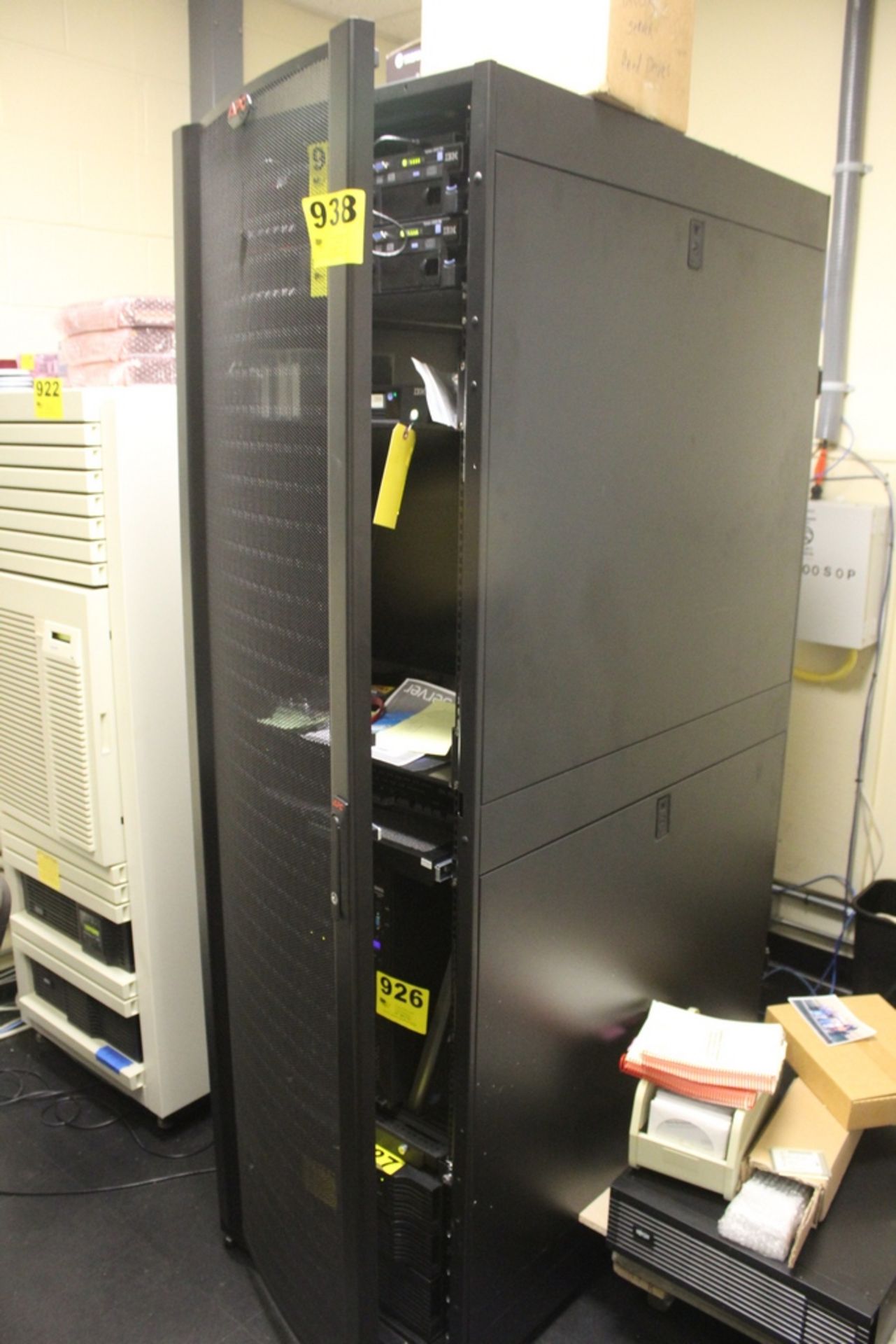 APC SERVER CABINET, 78" X 24" X 41"