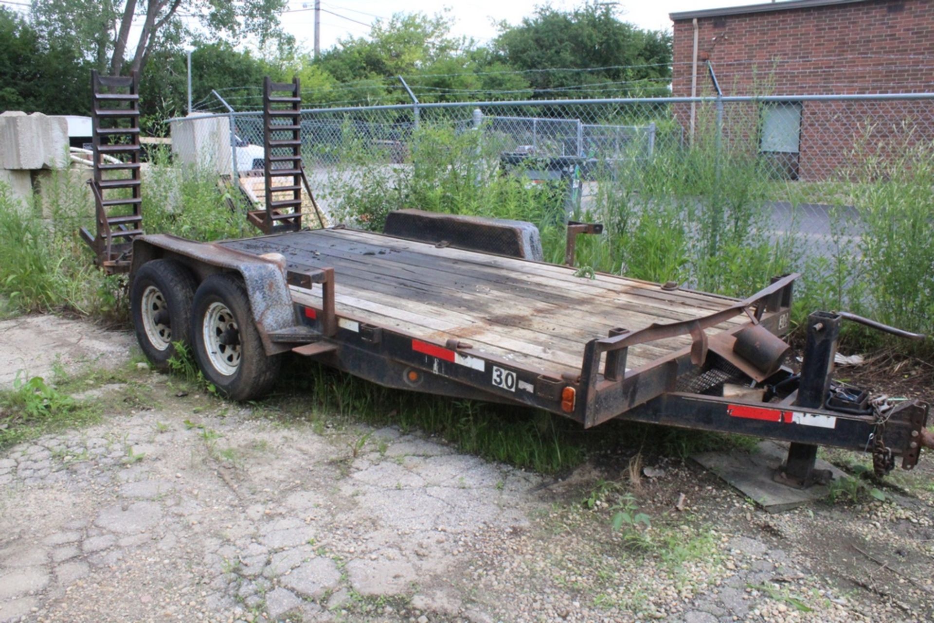 2005 Trailer, Wood Deck 13' X 7', Tandem Axle, With Bobtail Ramps, Vin 5Lvus18235S027524