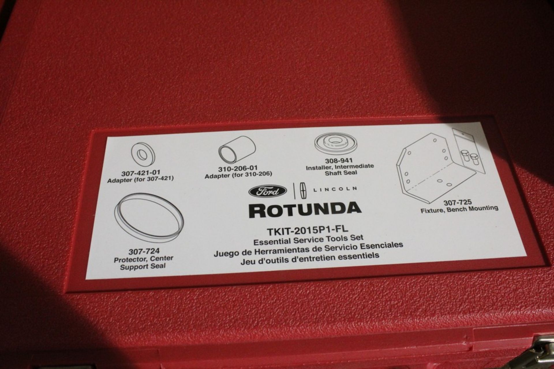 FORD ROTUNDA ESSENTIAL SERVICE TOOL SET-TKIT-2015P1-FL IN CASE - Image 2 of 3