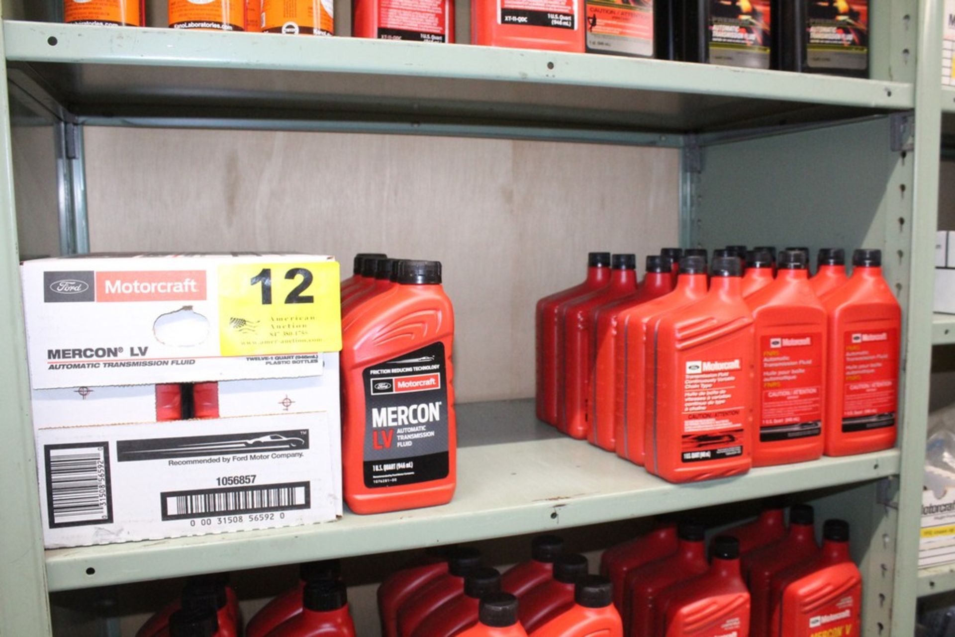 (1) CASE AND (5) BOTTLES OF MOTORCRAFT MERCON LV AUTO. TRANSMISSION FLUID AND (15) BOTTLES OF