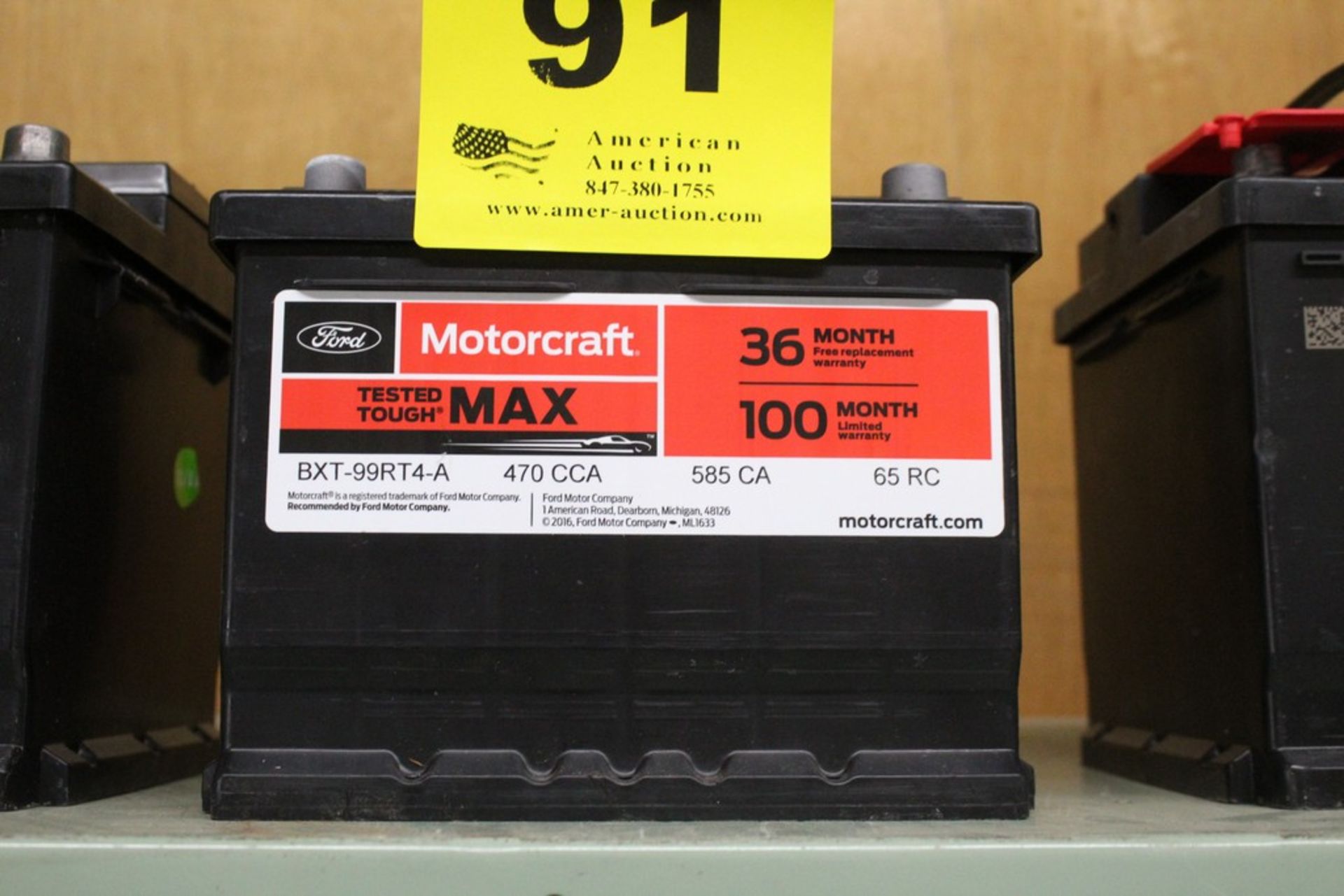 MOTORCRAFT BATTERY-BXT-99RT4-A