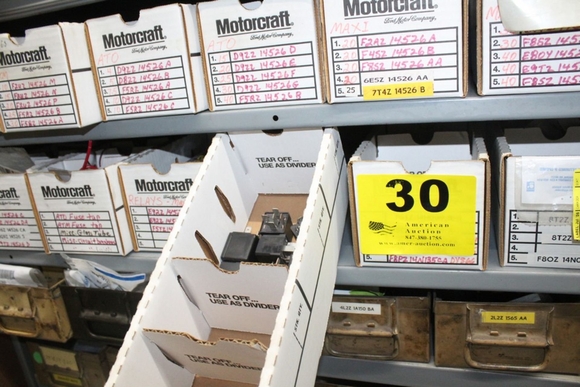 ASSORTED MOTORCRAFT PARTS ON (12) SHELVES - Image 2 of 4