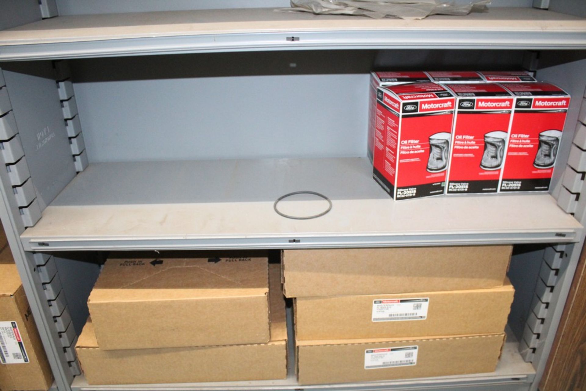 ASSORTED MOTORCRAFT OIL FILTERS ON (5) SHELVES - Image 3 of 3