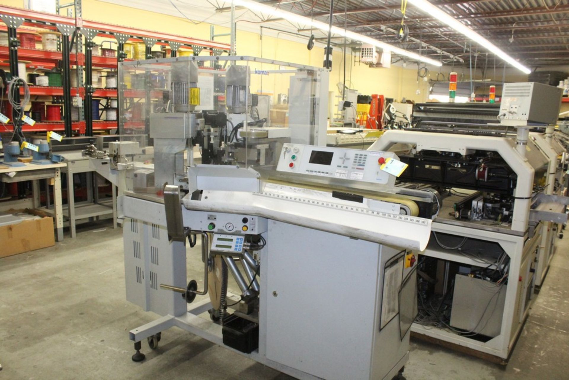 KOMAX MODEL GAMMA 311 FULLY AUTOMATED WIRE CRIMPING MACHINE, S/N 759 (NEW 2004), MODEL 325-C CRIMP