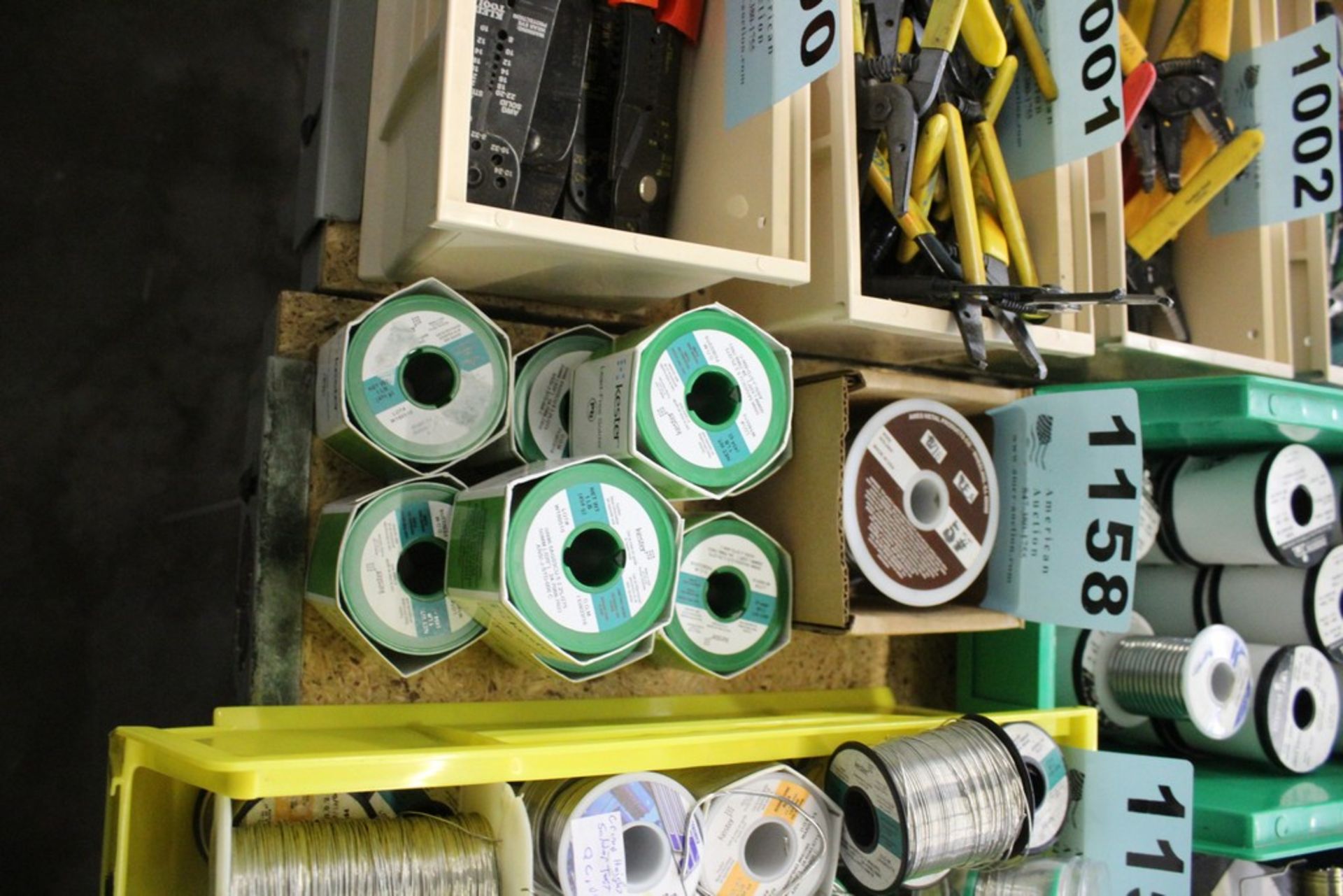 (9) SPOOLS OF ASSORTED SOLDER