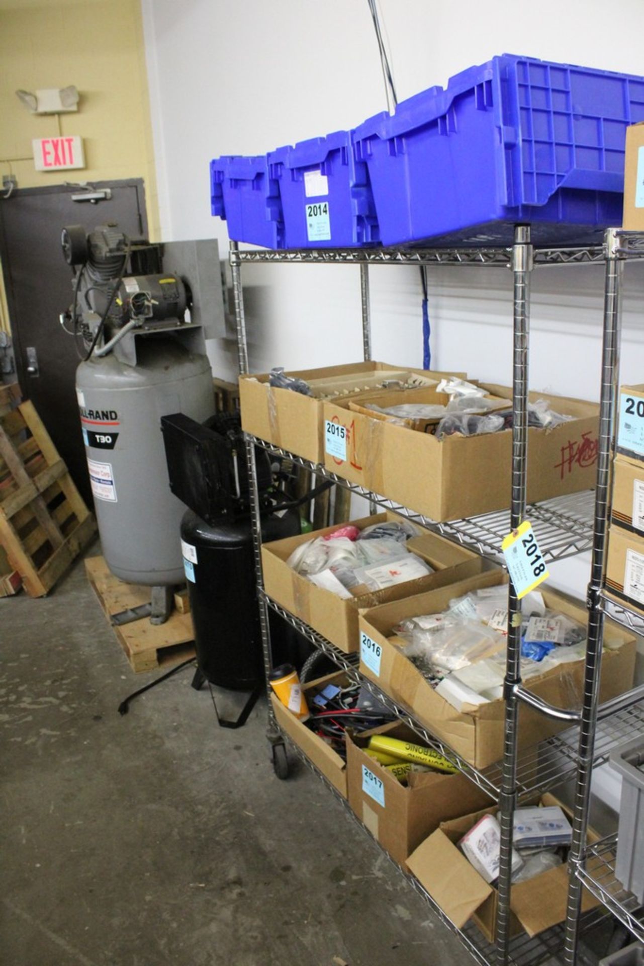 PORTABLE WIRE SHELVING UNIT, 69" X 48" X 18"