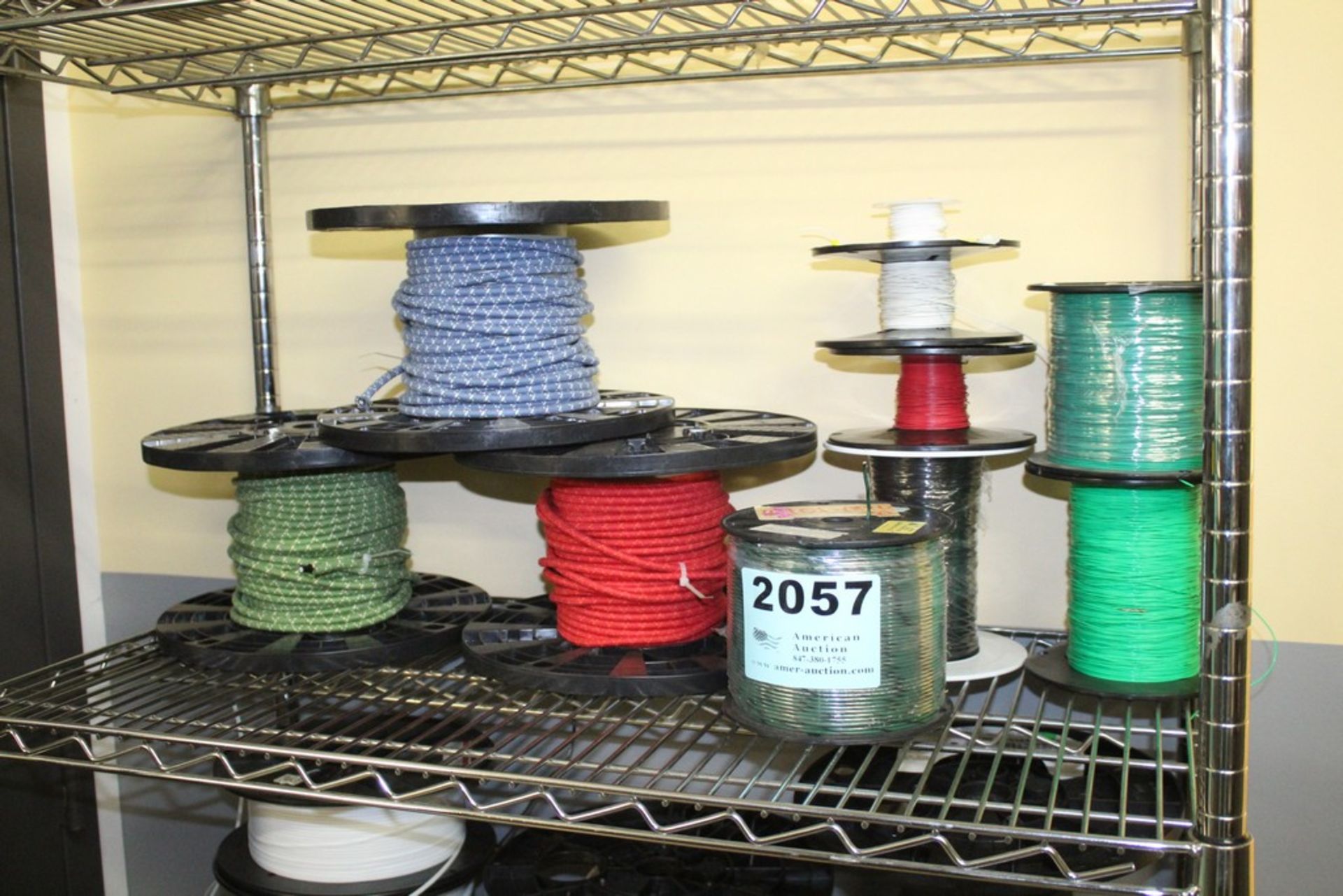 ASSORTED WIRE ON TWO SHELVES - Image 2 of 3