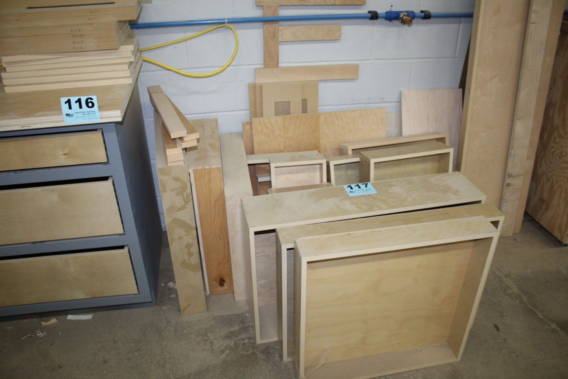 LARGE QTY OF DRAWERS AND WOOD - Image 2 of 3