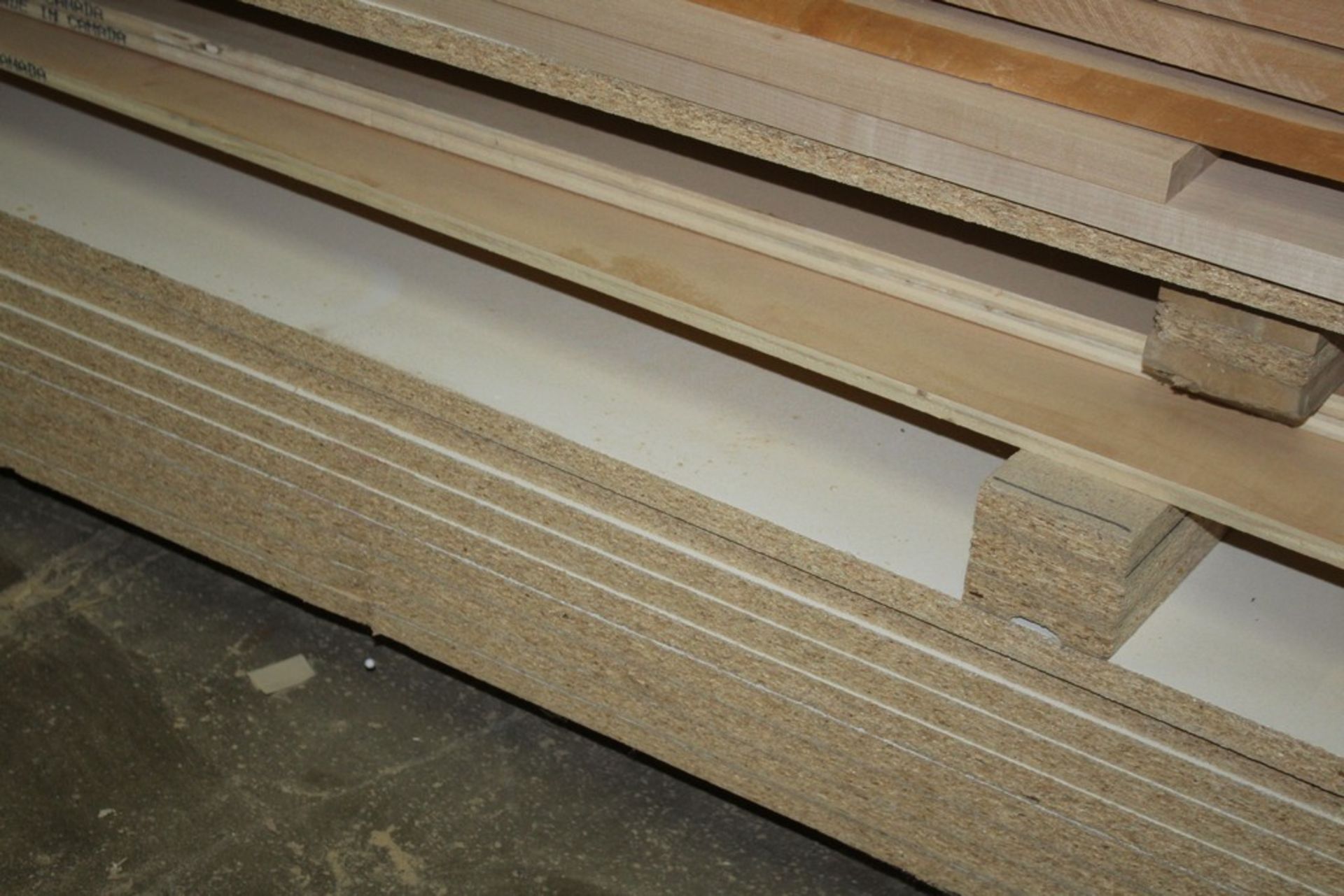 (10) SHEETS OF PARTICLE BOARD WHITE FINISH 4' X 8' X 3/4" - Image 2 of 2