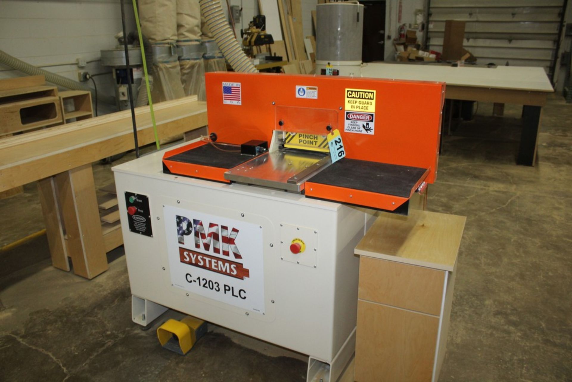 PMK SYSTEMS MODEL C-1203 PLC COPING & END MATCHING MACHINE S/N N/A: