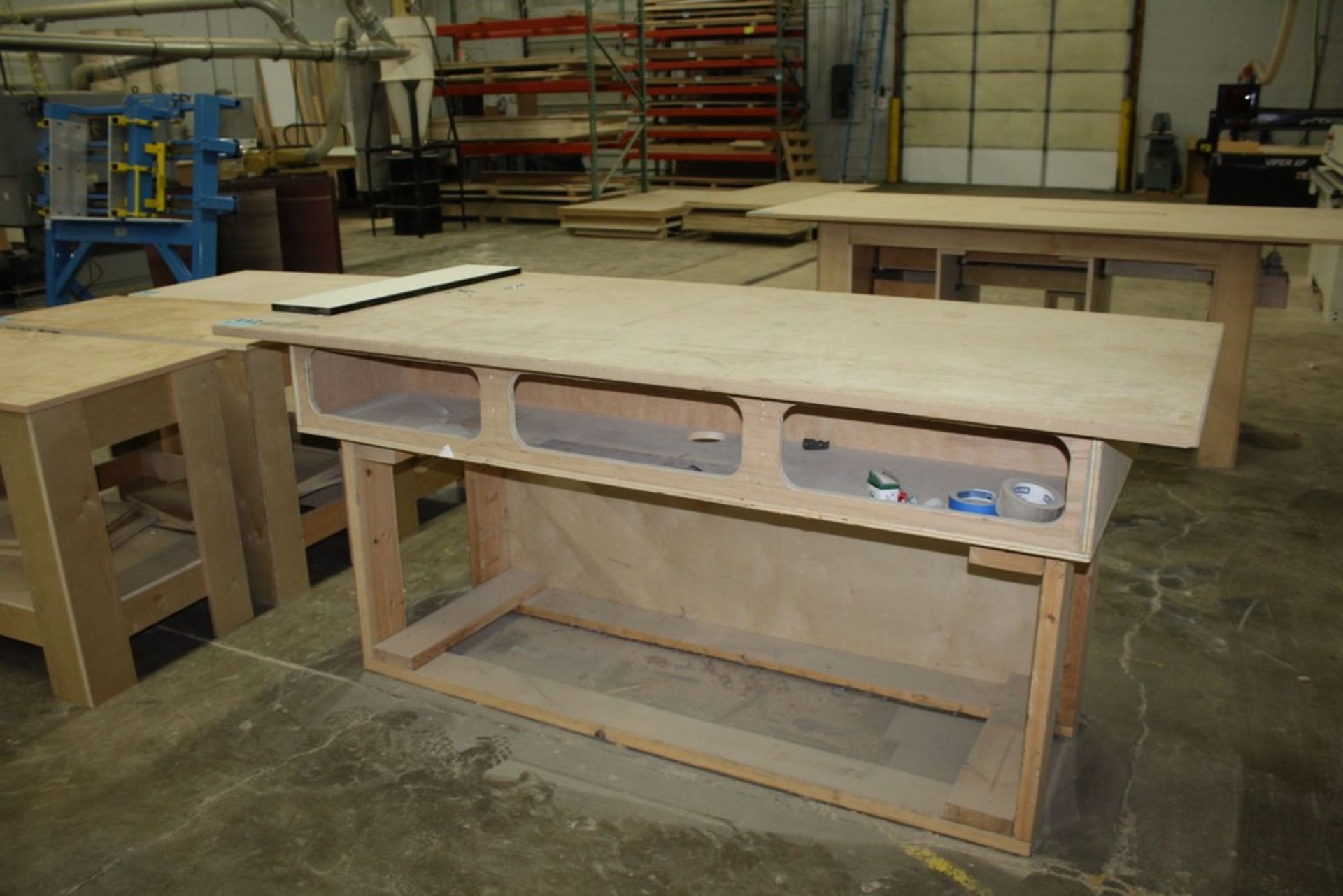 HD WOOD WORK TABLE 84" X 30" X 38"