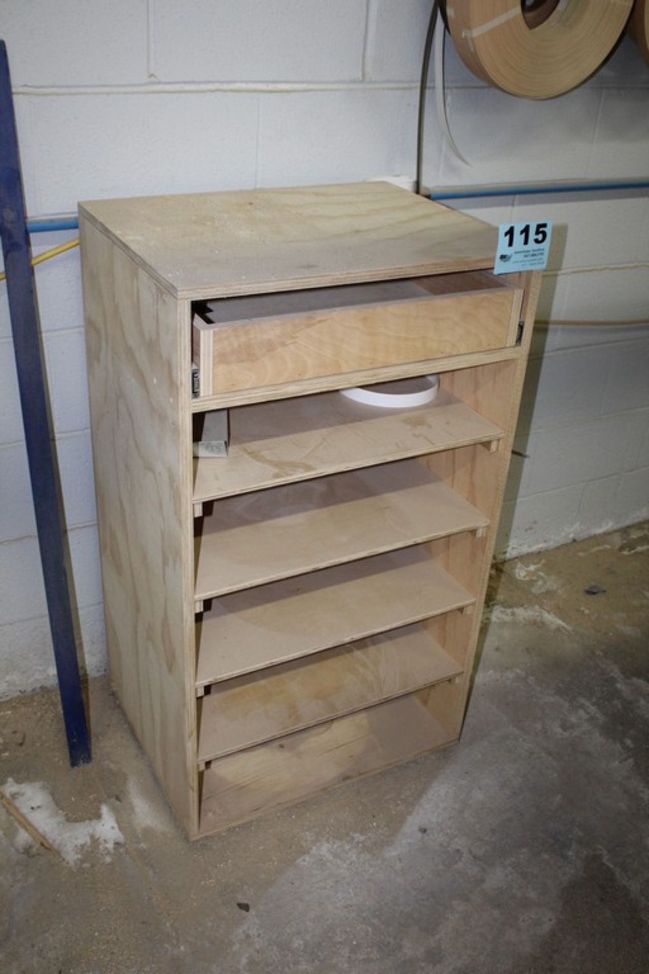 WOOD CABINET 24" X 19" X 42"