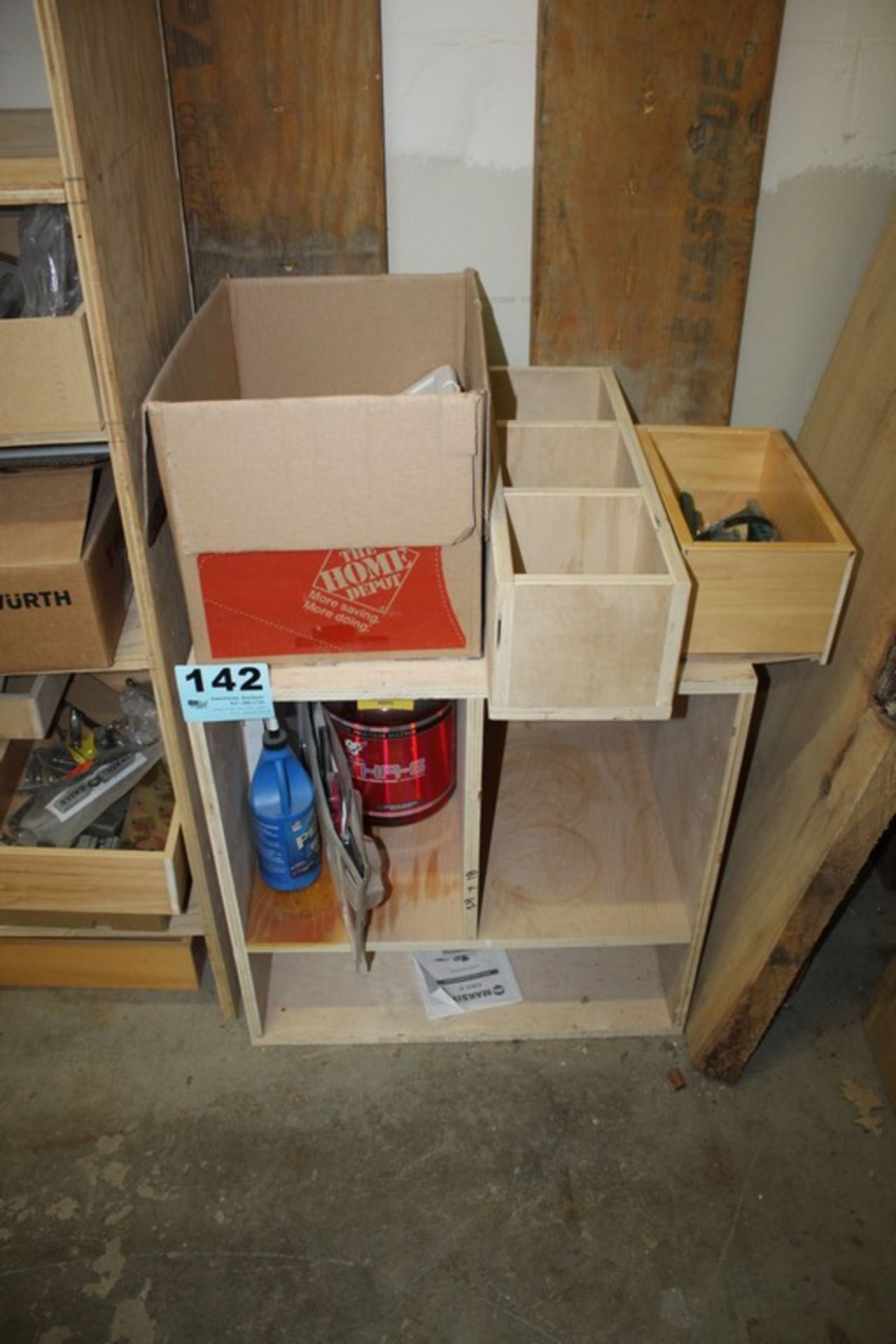 ASSORTED SUPPLIES WITH SHELVING UNIT