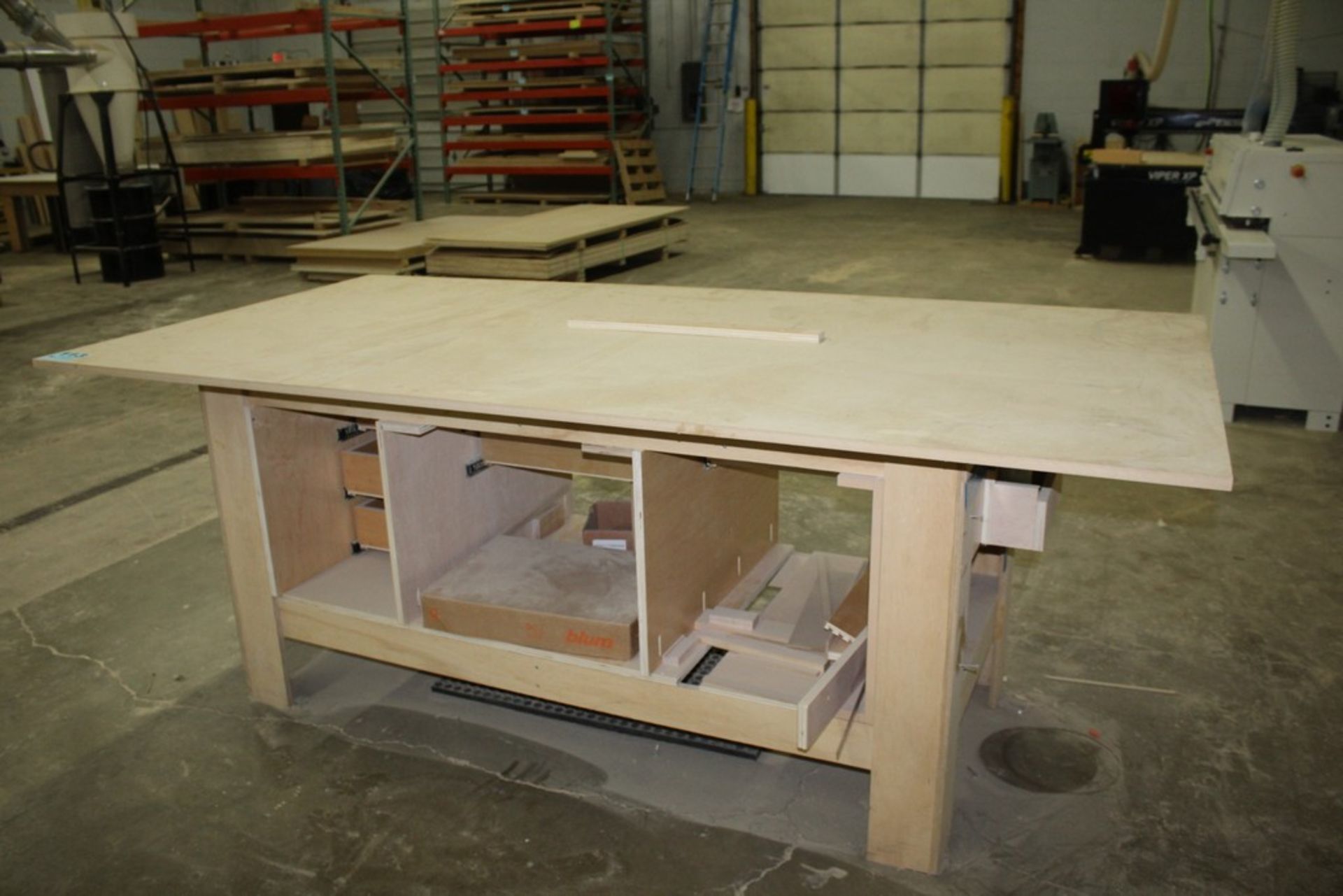 HD WOOD WORK TABLE 97" X 49" X 38"