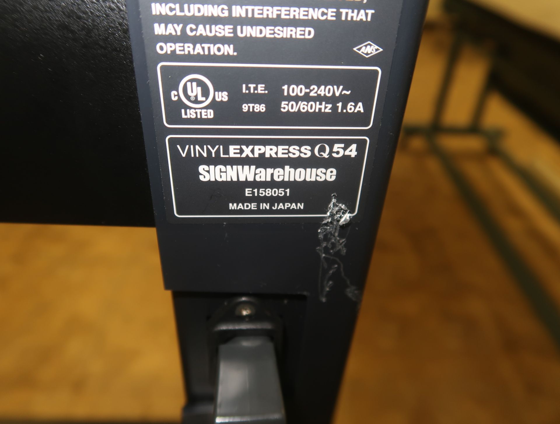 VINYL EXPRESS Q54 VINYL CUTTER - Image 8 of 9