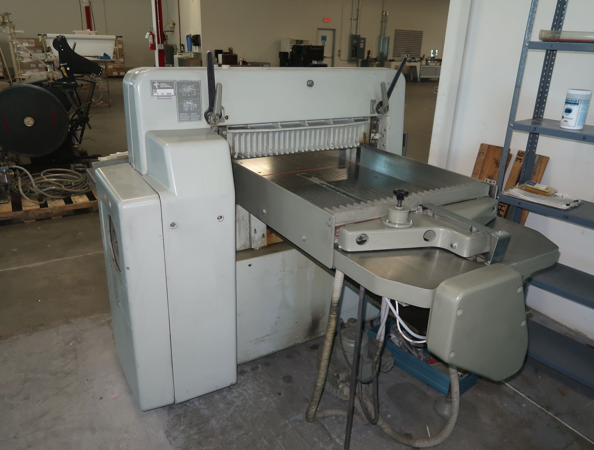 POLAR MOHR MDL. 76EM PAPER CUTTER W/SPARE KNIVES SN. 5561489, 3PH-235V - Image 4 of 5