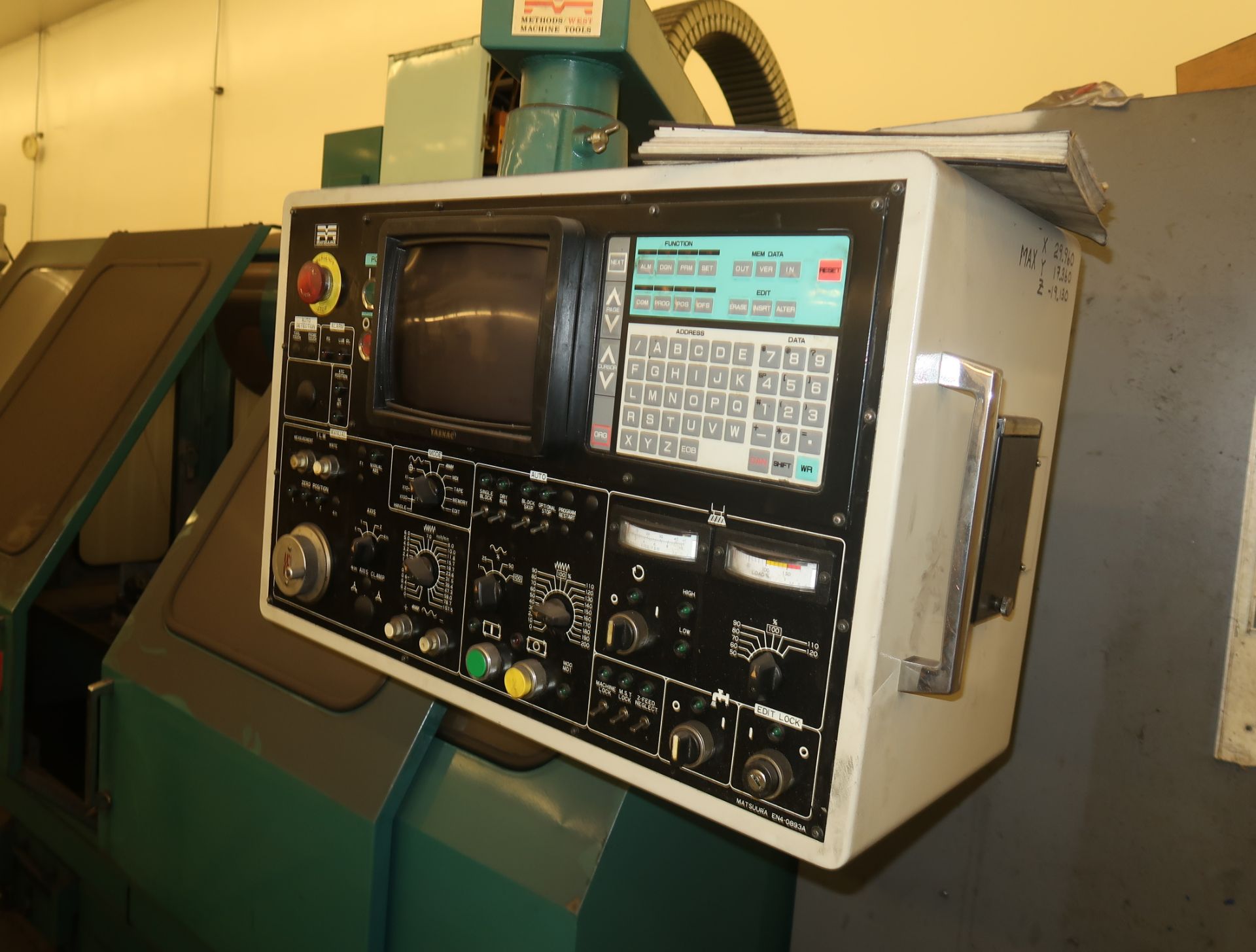 MATSUURA MC 760VX CNC MACHINING CENTER, 30 TOOL ATC, SN. 900808759 (LOCATED AT 4118 E. ELWOOD ST. - Image 5 of 7