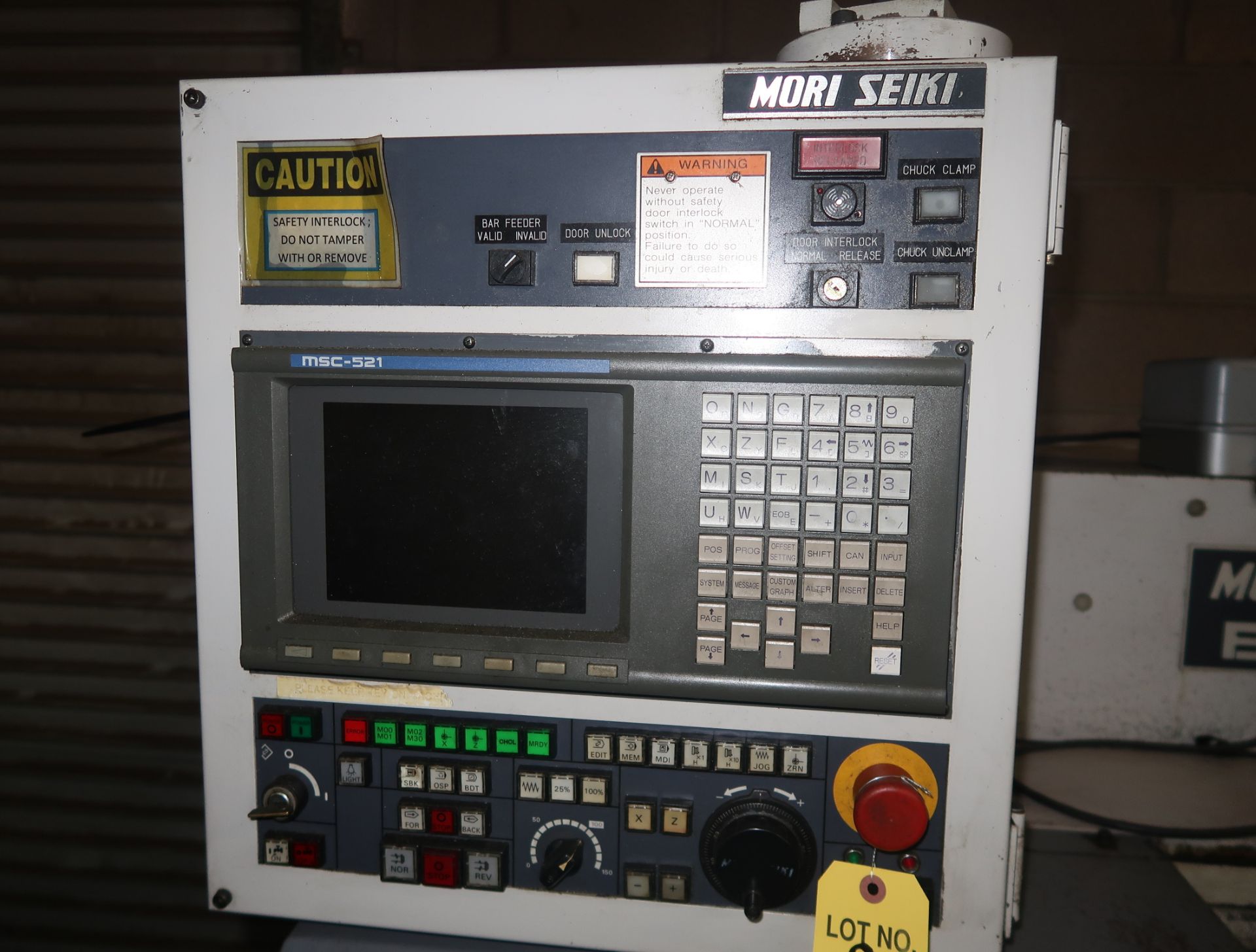 MORISEIKI BL-05 CNC TURNING CENTER, MSC-52T CONTROL - Image 3 of 5