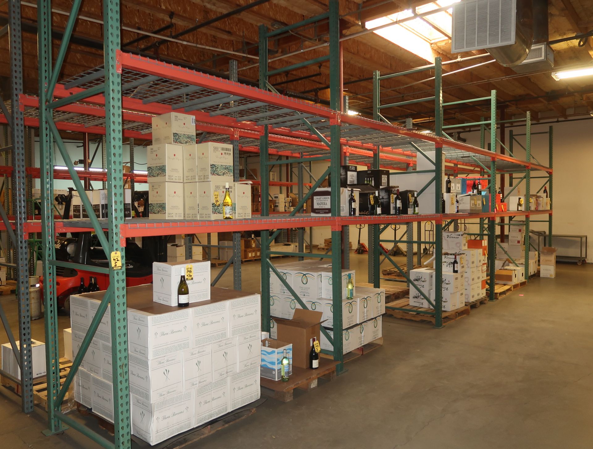 SECTION PALLET RACKING, 12'H X 8'W X 4' DEEP