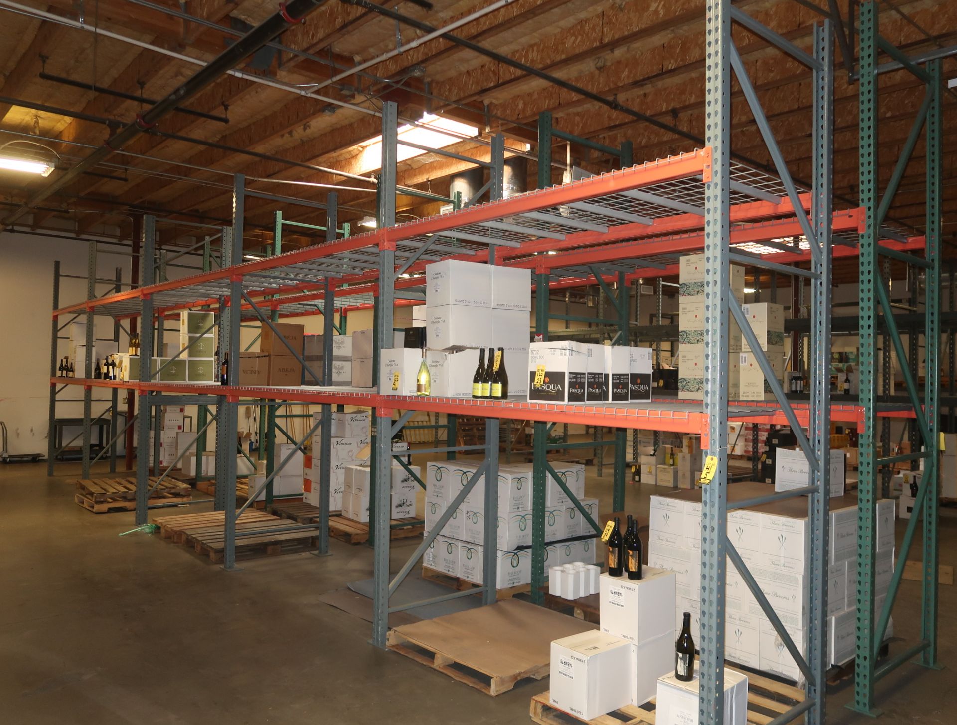 SECTION PALLET RACKING, 12'H X 8'W X 4' DEEP