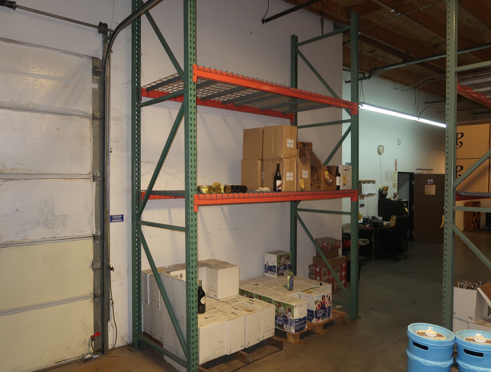 SECTION PALLET RACKING, 12'H X 8'W X 4' DEEP