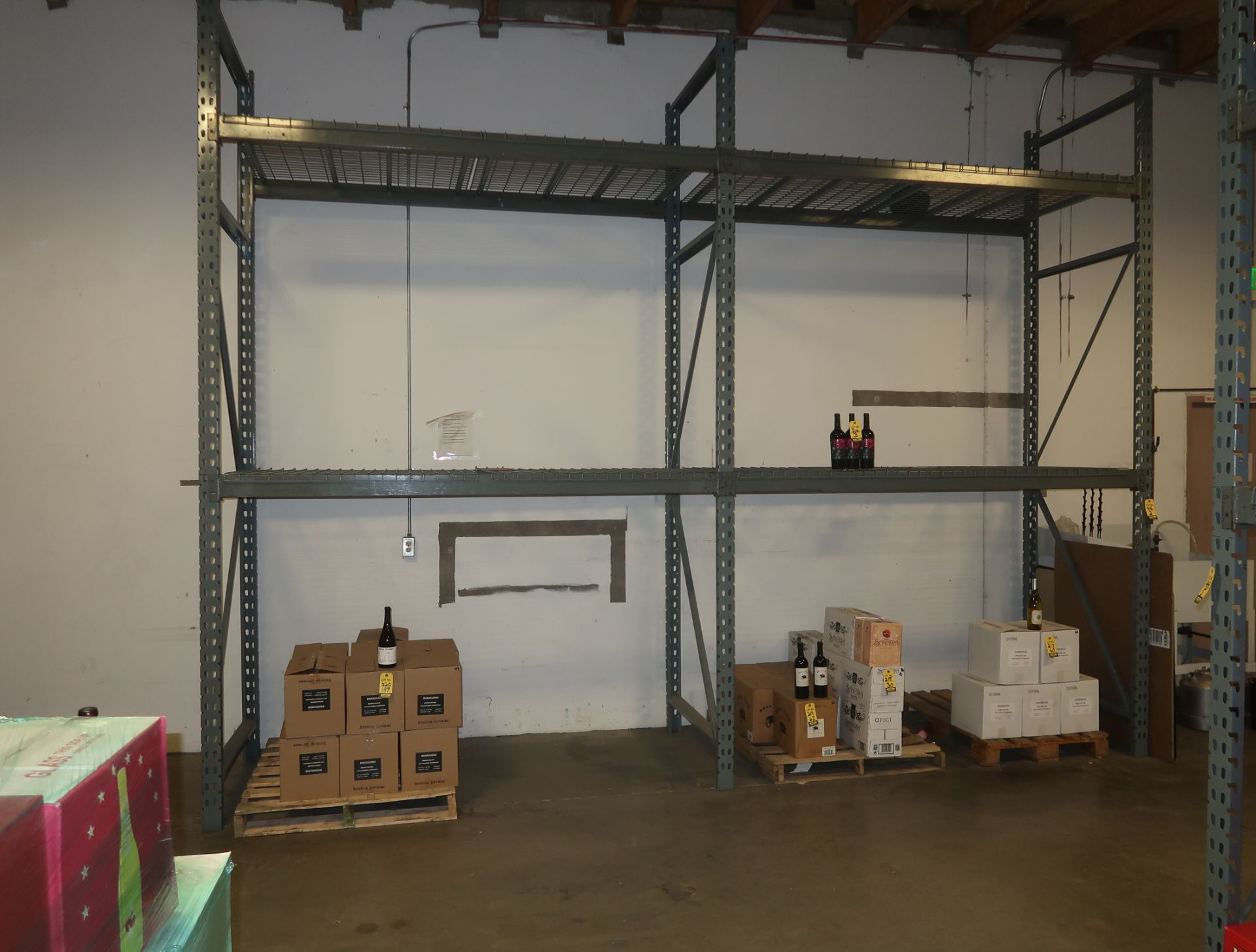 SECTION PALLET RACKING, 12'H X 8'W X 4' DEEP