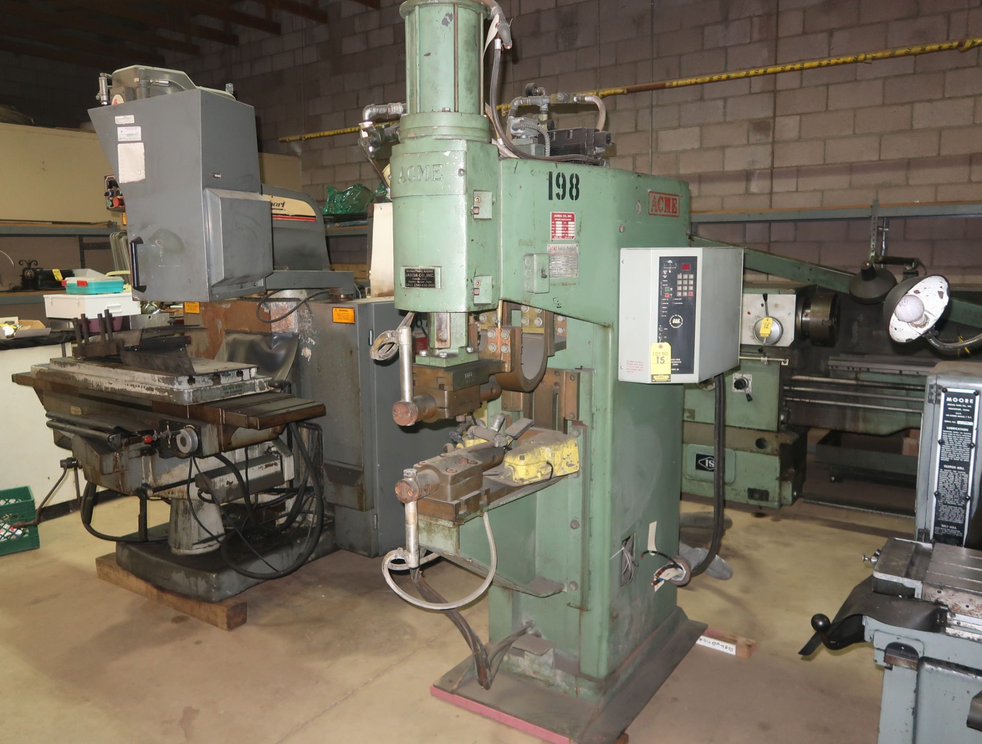 ACME ELECTRIC WELDER CO. SPOT WELDER SN. 14152 W/TRANSFORMER - Image 2 of 3