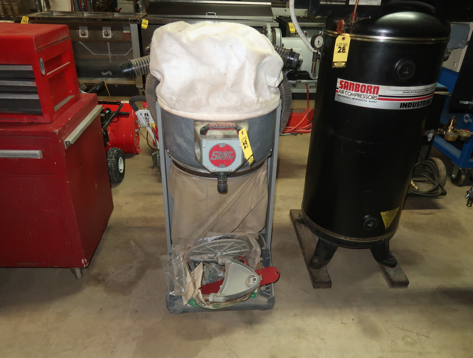 SHOP SMITH DUST COLLECTOR W/ CART MDL. 330002