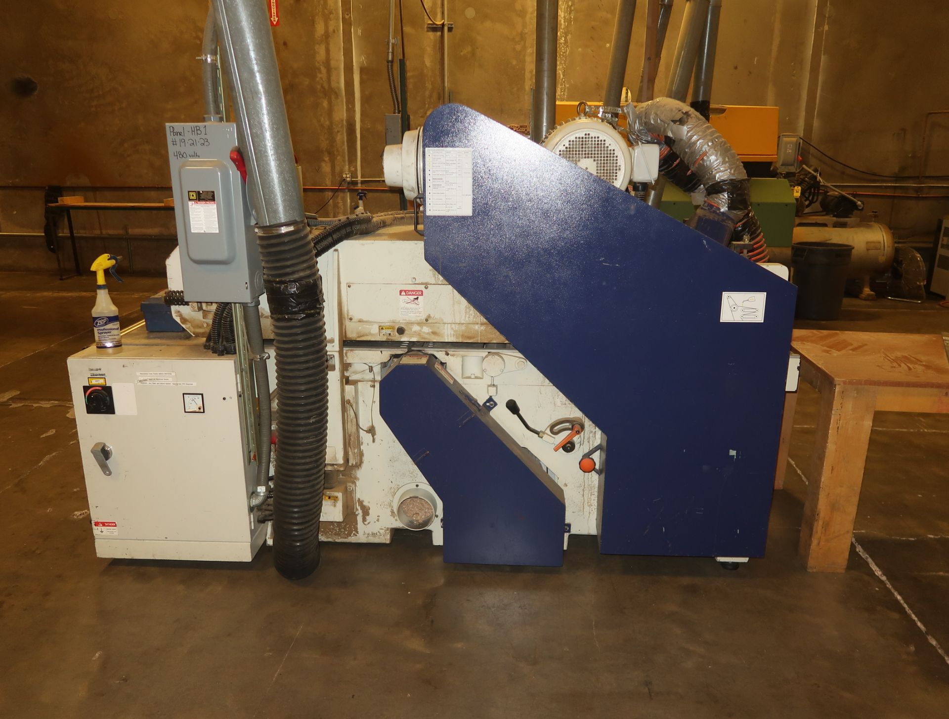 SK MACHINERY MDL. SK-224 DOUBLE SURFACE PLANER, SN. 070604, 480V 3PH - Image 4 of 5