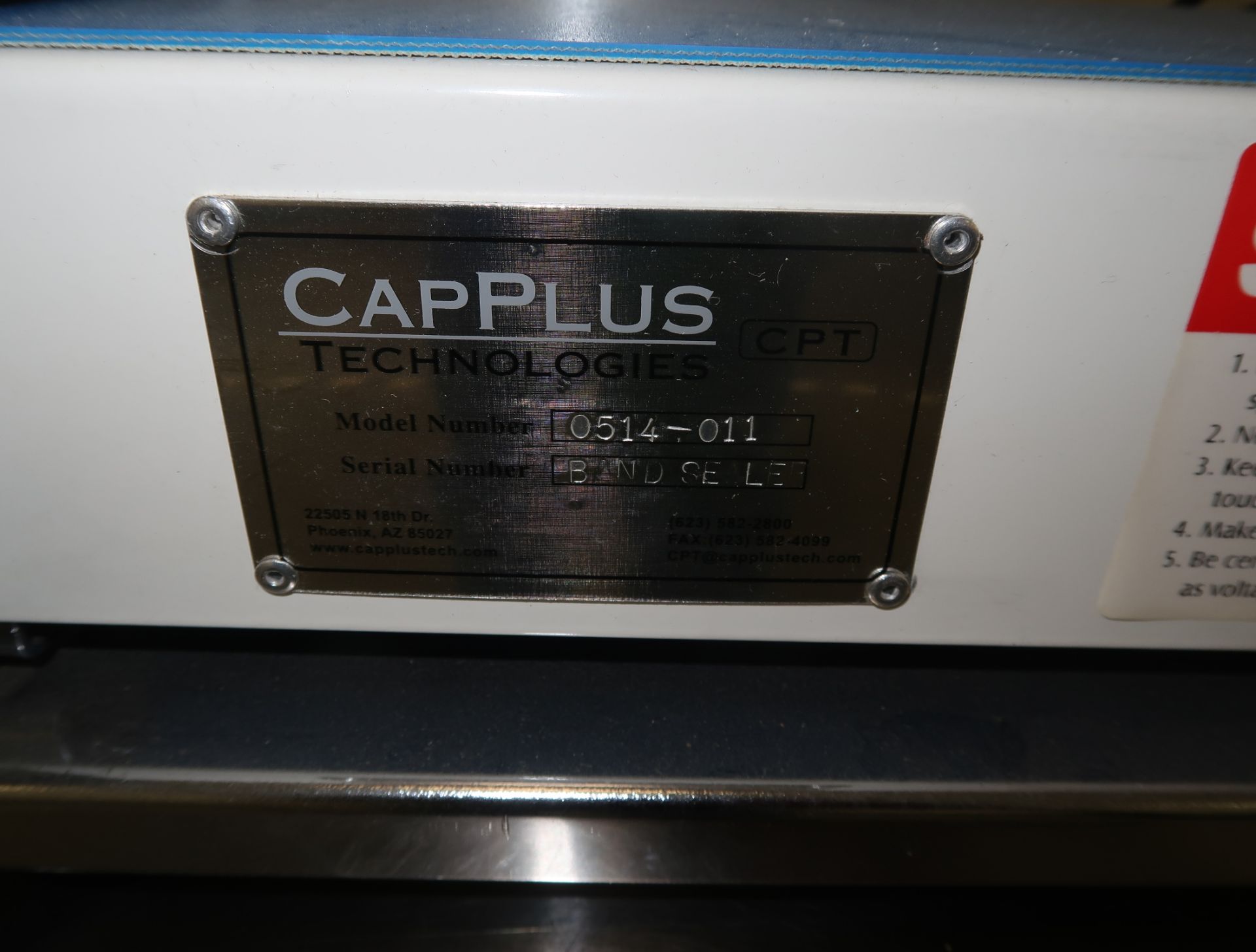 CAPPLUS MDL. 0514-011 BAND SEALER - Image 2 of 3