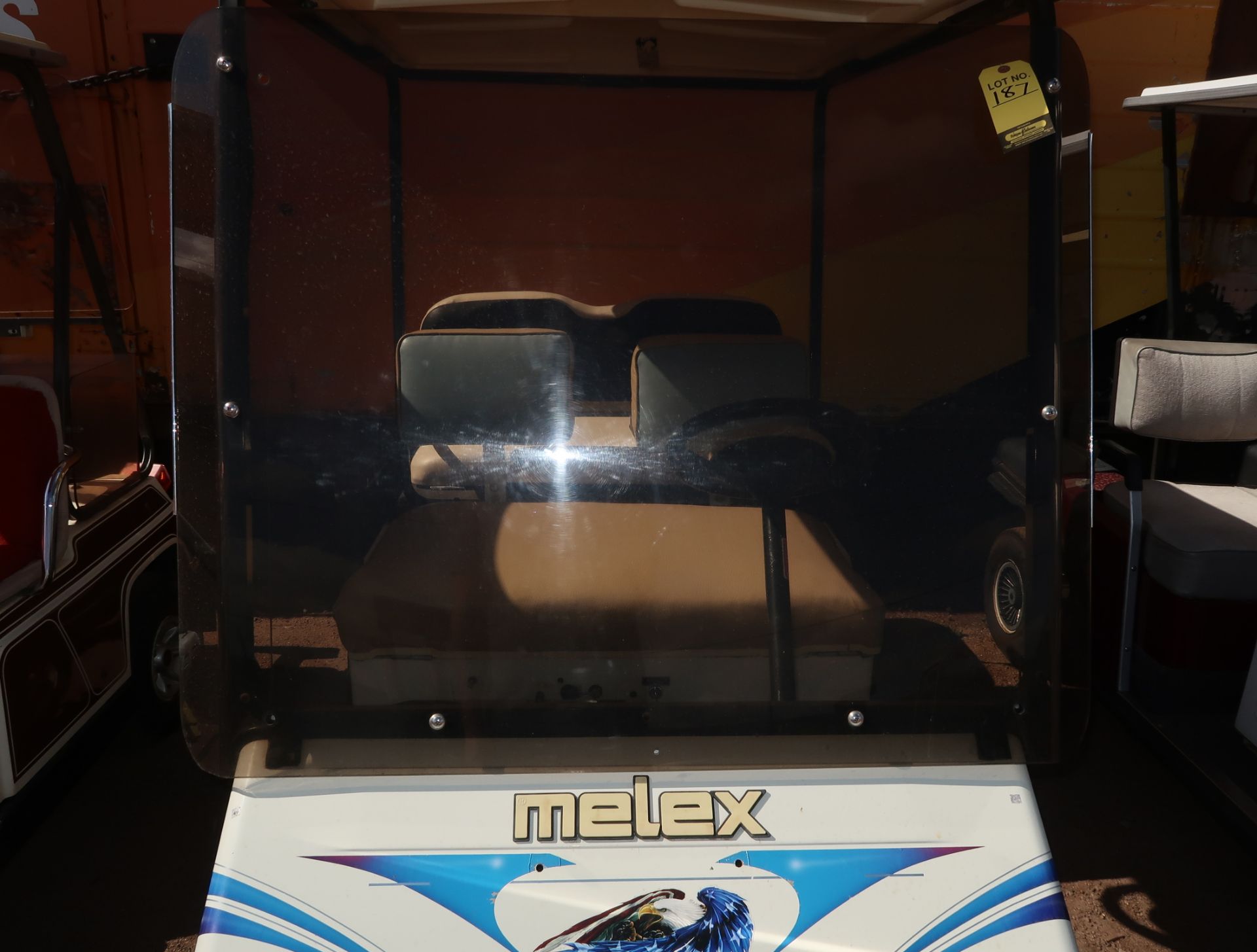MELEX GOLFCART W/ CHARGER & BATTERIES, REAR SEAT MDL. 252 SN. 191992 (NO TITLE) - Image 10 of 10