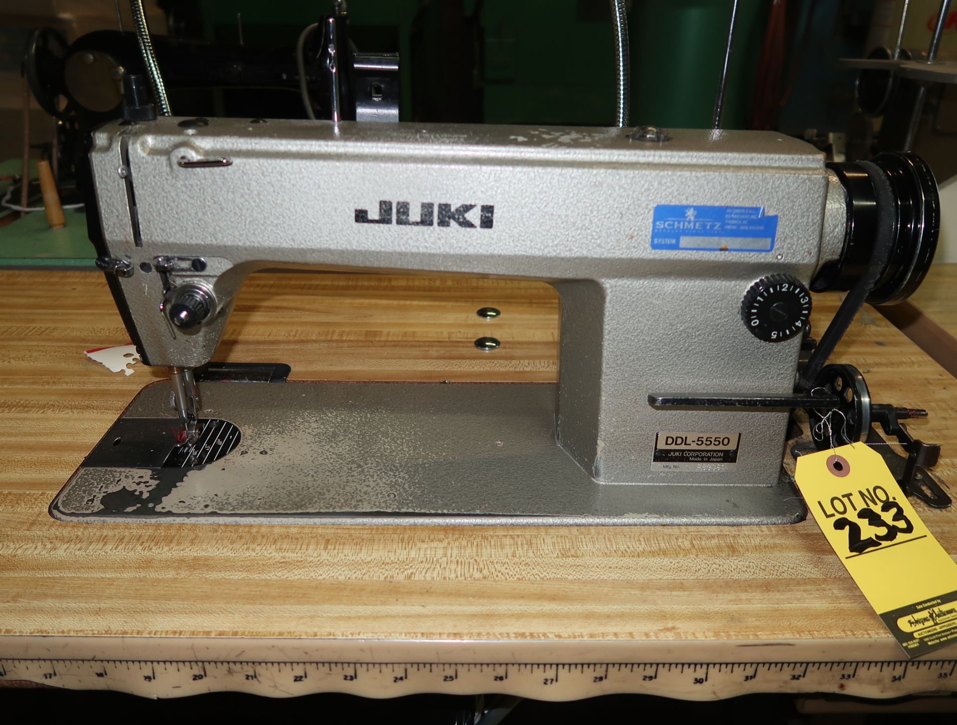 JUKI DDDL-5550 W/ TABLE & CLUTCH MOTOR - Image 2 of 4