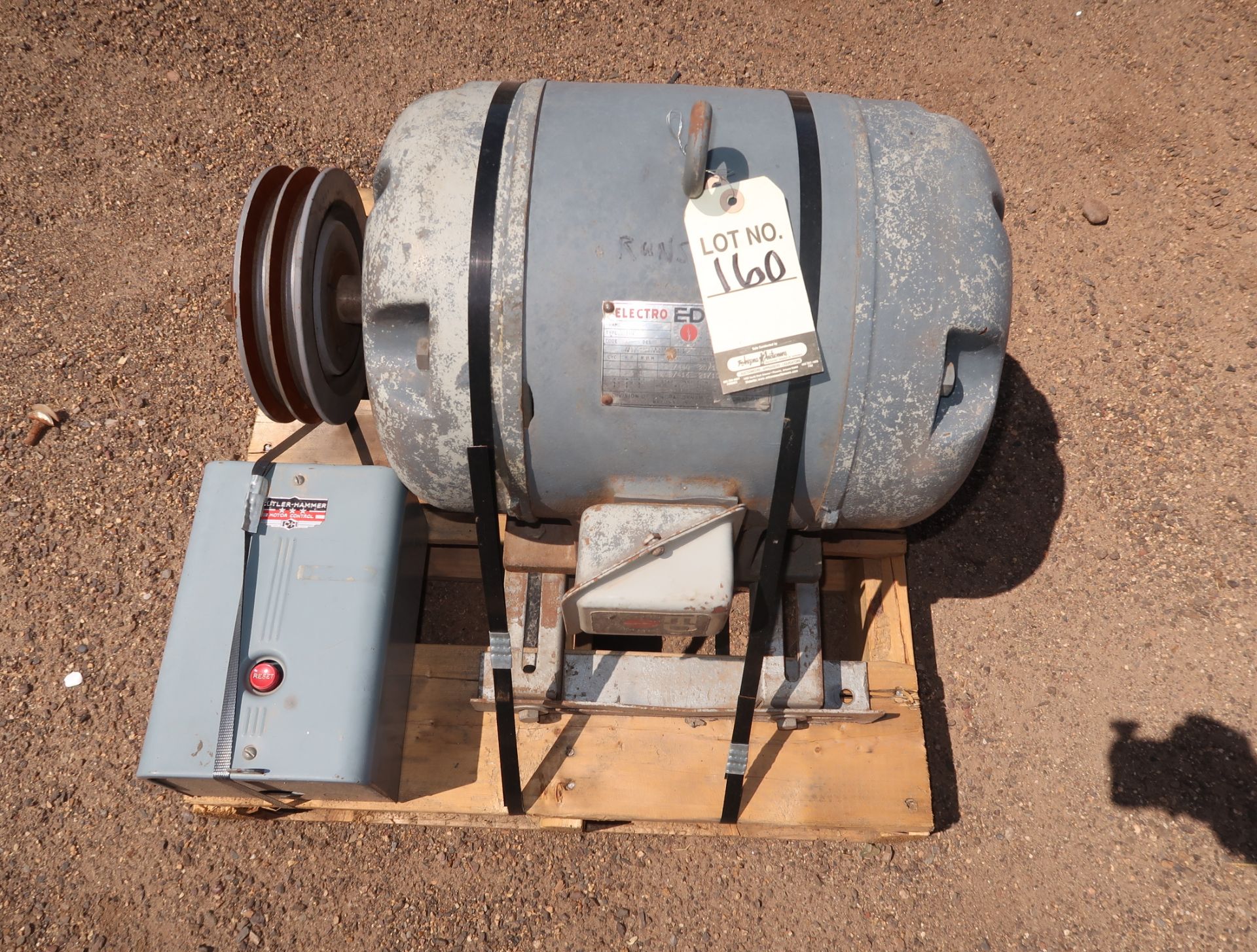 ELECTRO DYNAMIC 3PHSE MOTOR W/ CUTTER HAMMER MOTOR CONTROL