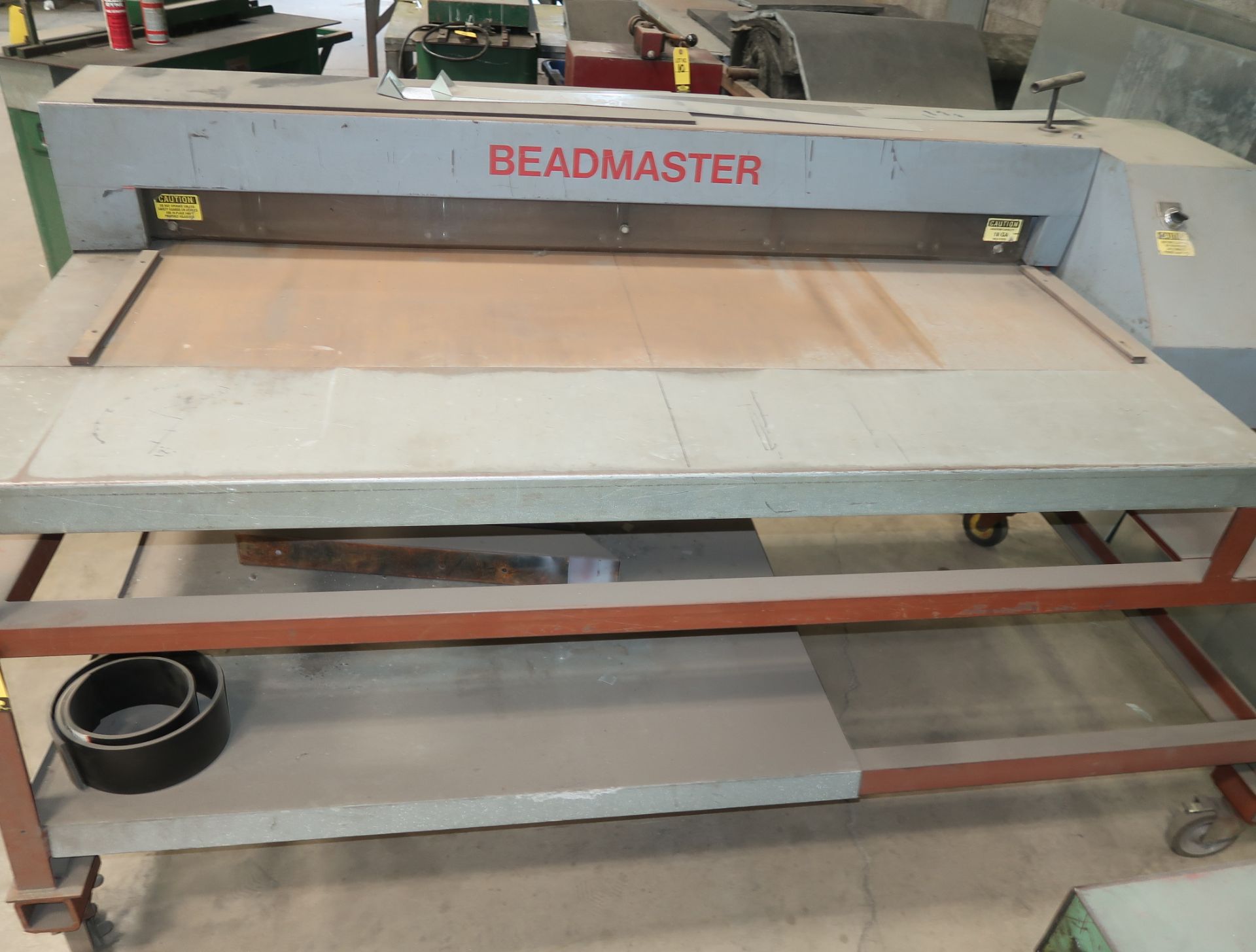 BEADMASTER 6' X 18GA SHEET BEADER, ON CASTERS - Image 2 of 2