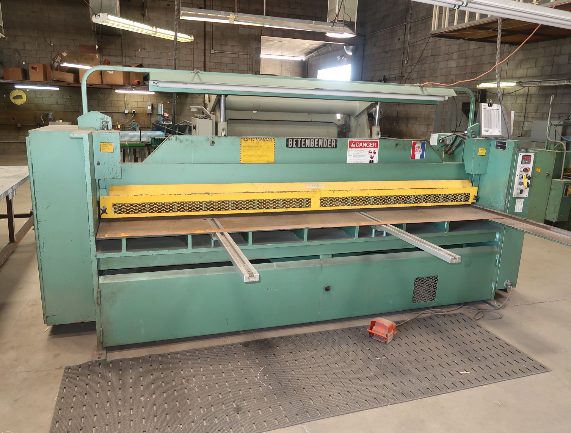 BETENBENDER 10' X 1/4" SHEAR, FOPBG, SN. 159700