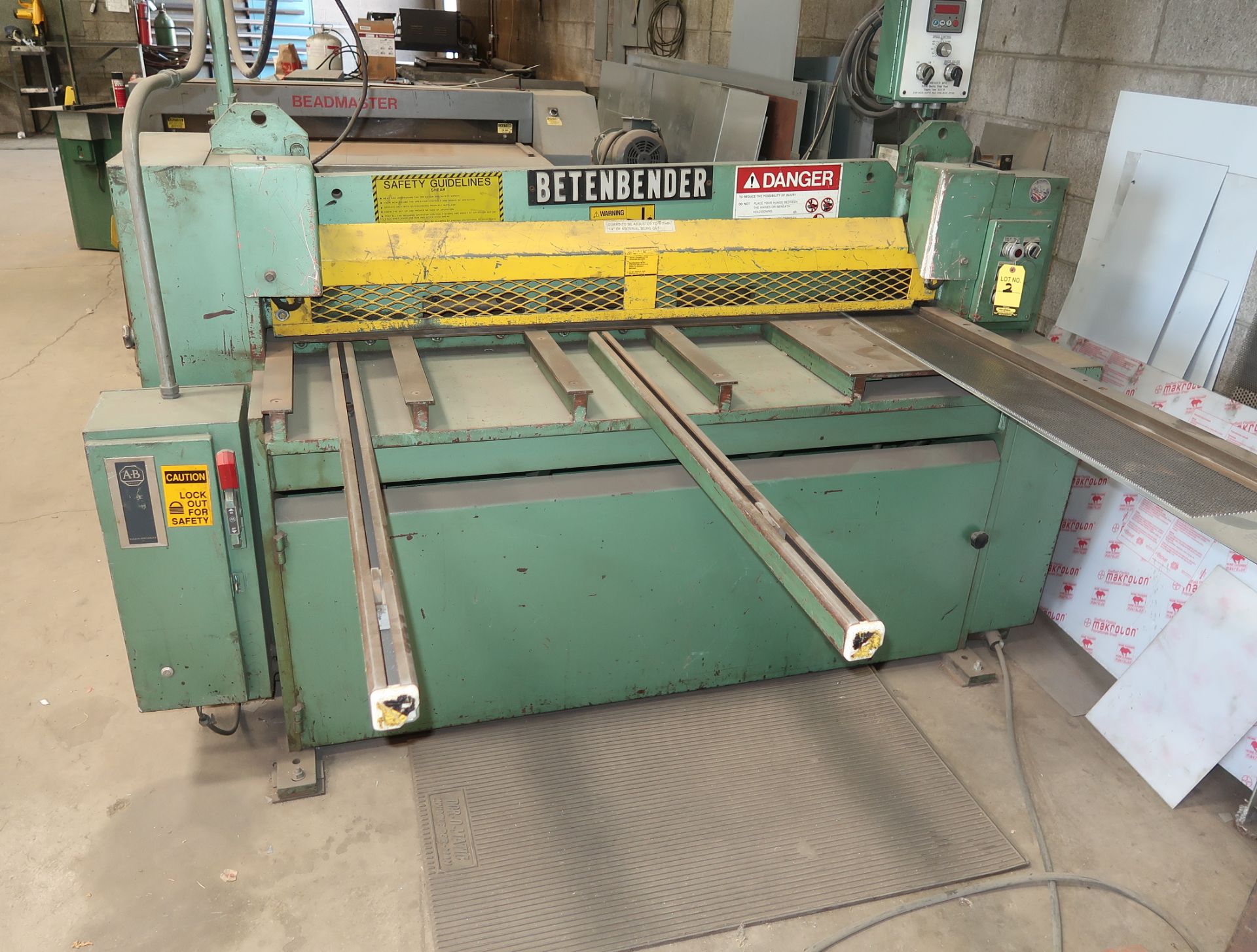 BETENBENDER 6' X 10GA SHEAR, FOPBG, SN. 73290