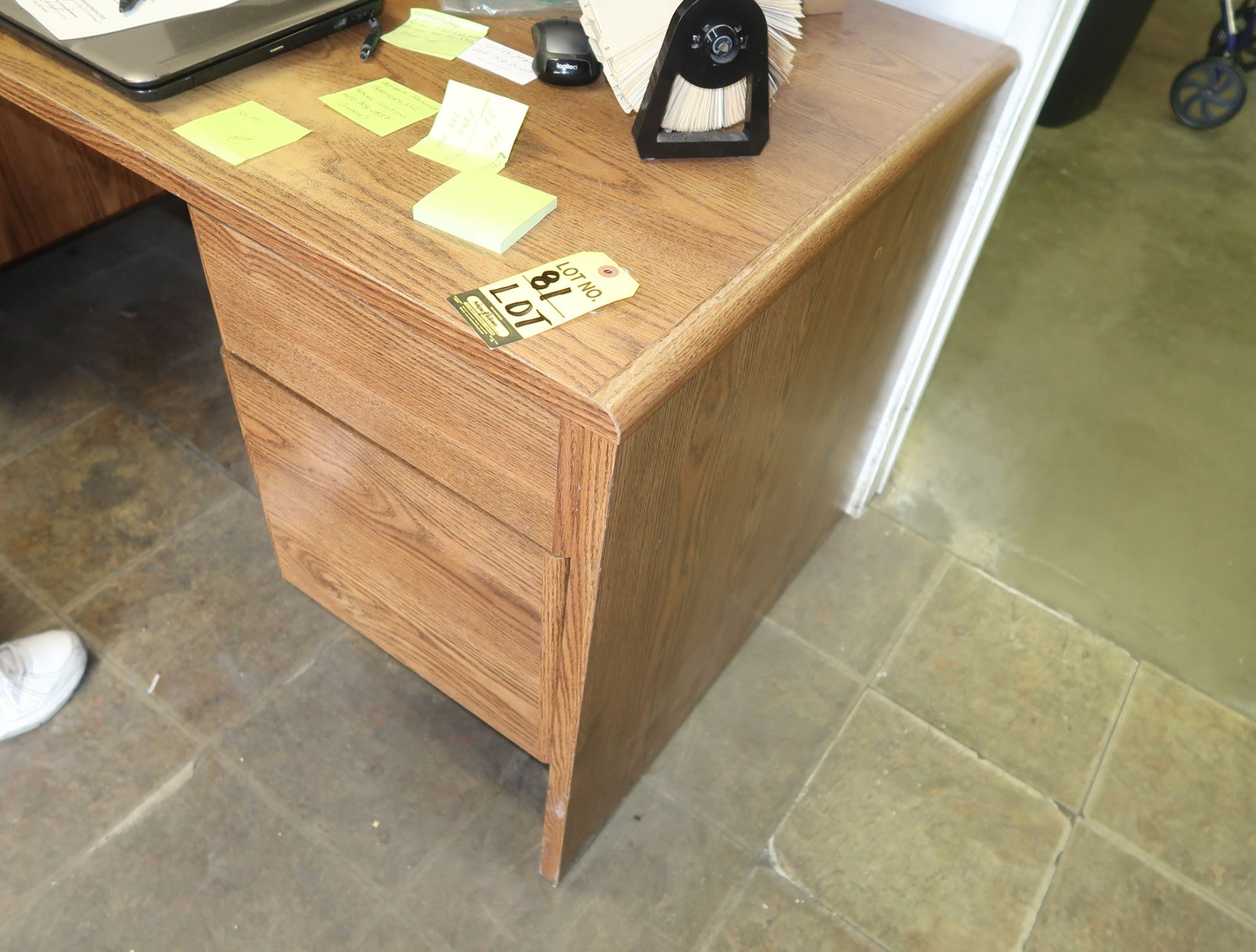 LOT DESK, BOOKCASE AND CREDENZA