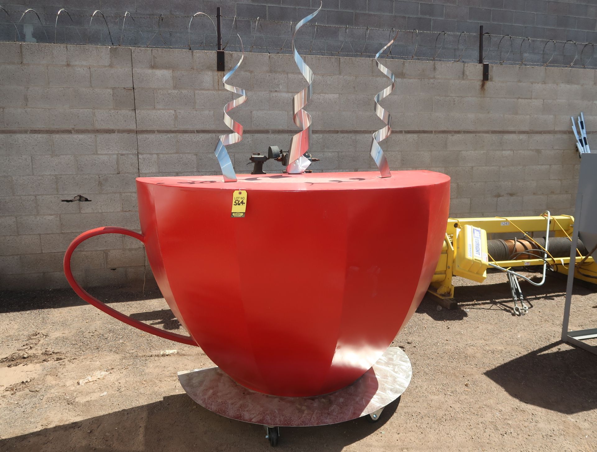 SHOP FABRICATED COFFEE STORE MUG/SIGN