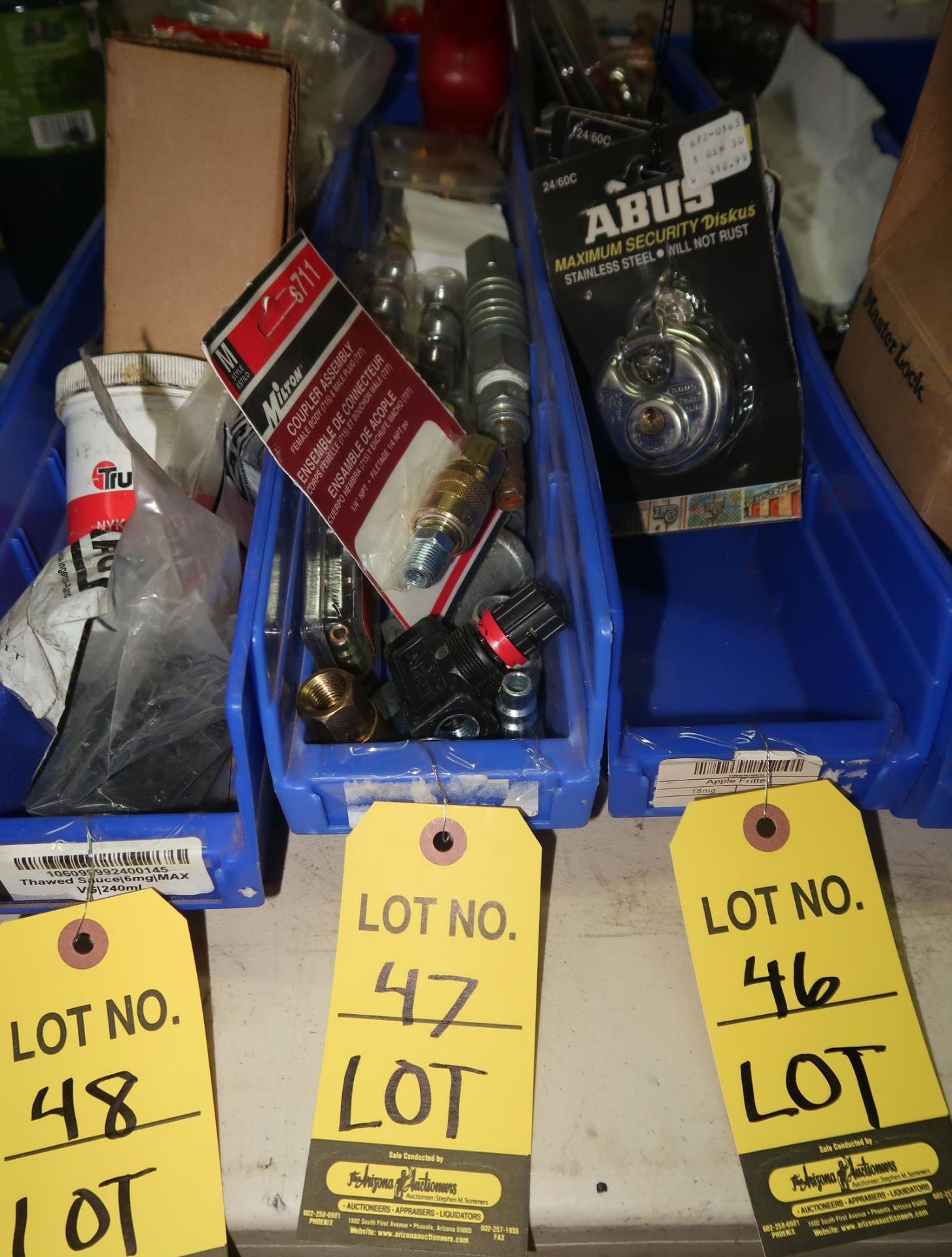 LOT AIR LINE COUPLER ASSEMBLYS, ETC.