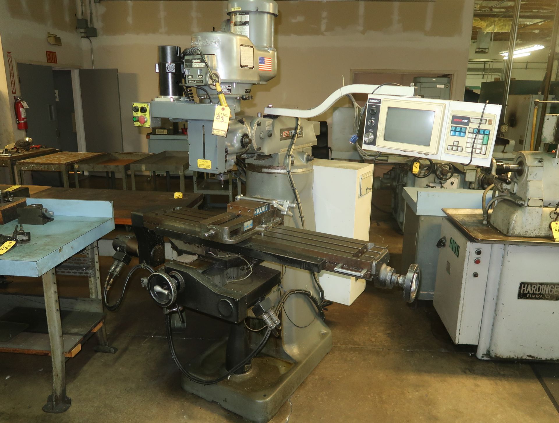 BRIDGEPORT EZTRAK CNC MILL W/KURT VISE, SN. 282055E