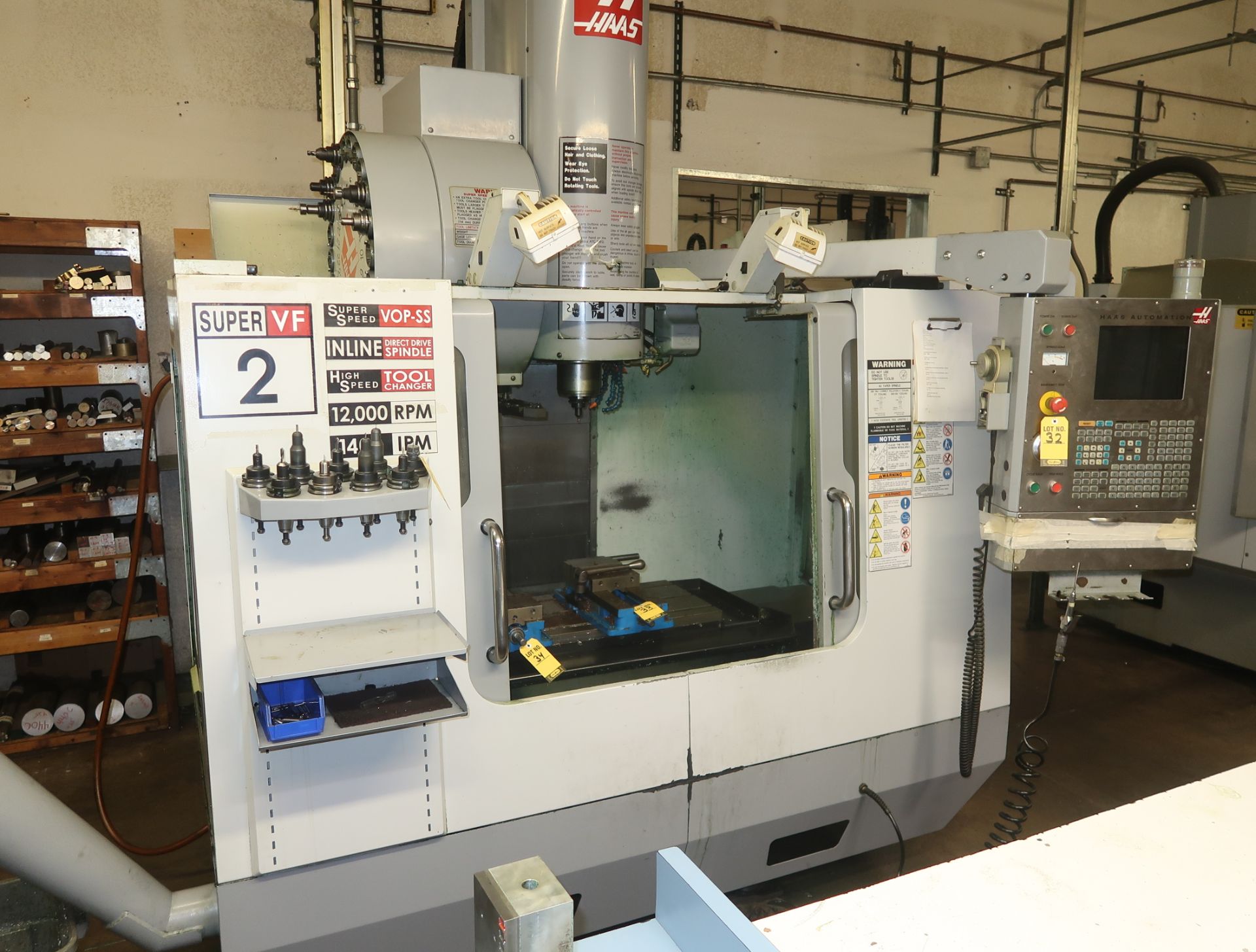 2005 HAAS VF-2SS CNC VERICAL MACHINING CENTER, 4TH AXIS READY, SN. 43421