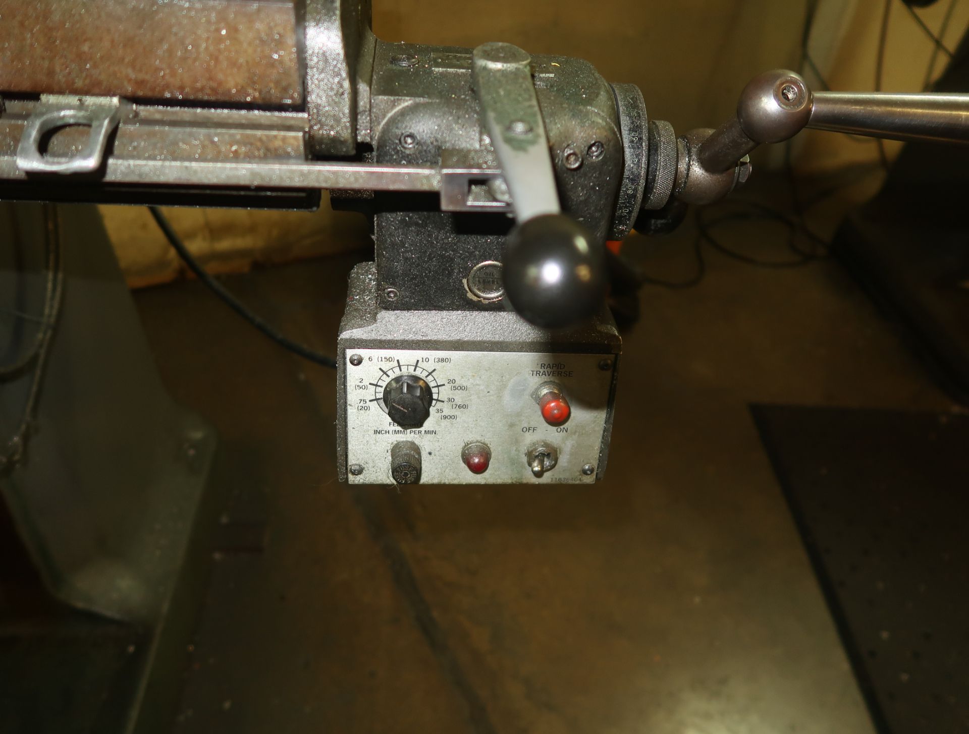 BRIDGEPORT VERTICAL MILL, POWER TABLE, 3-AXIS DRO, CHOME WAYS, SN. 279141 - Image 3 of 5